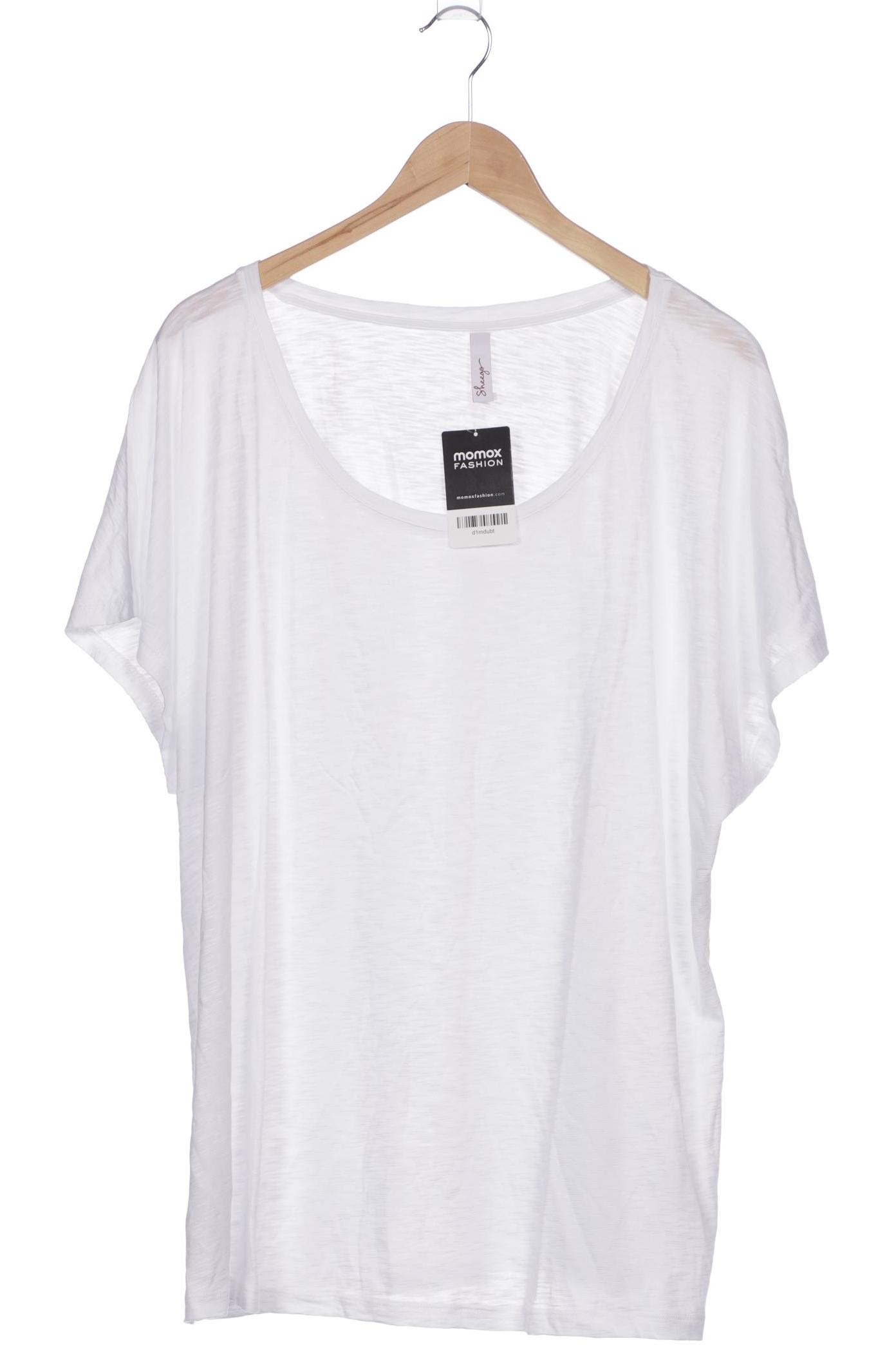 

sheego Damen T-Shirt, weiß, Gr. 52