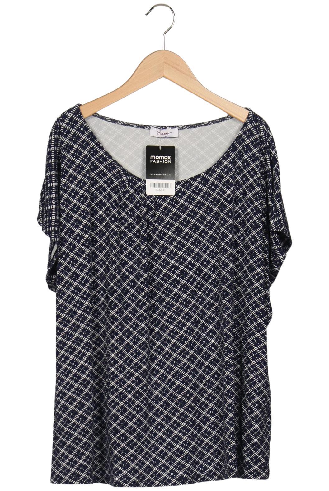 

sheego Damen T-Shirt, marineblau, Gr. 48