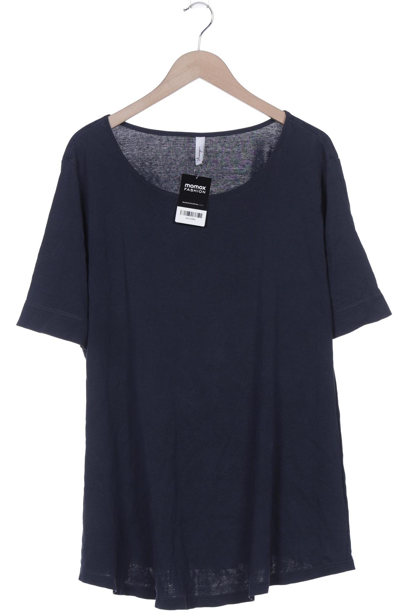 

sheego Damen T-Shirt, marineblau, Gr. 52