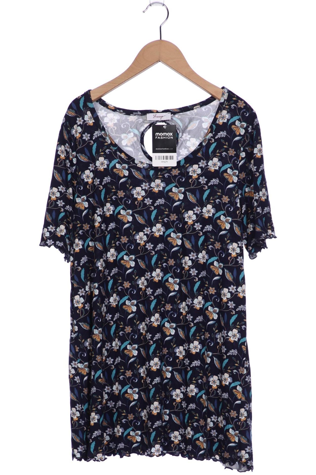 

sheego Damen T-Shirt, marineblau, Gr. 44