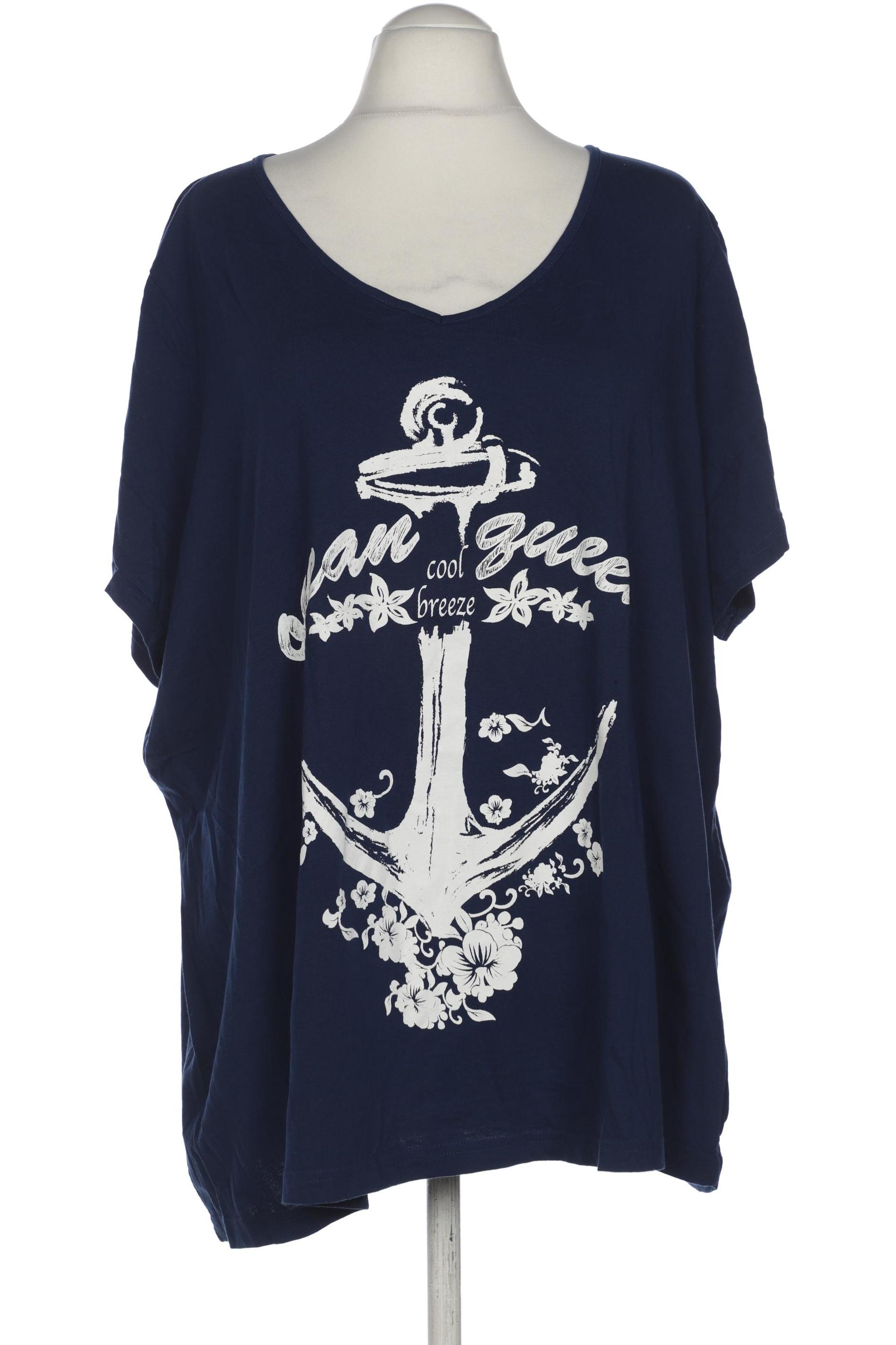 

sheego Damen T-Shirt, marineblau, Gr. 56