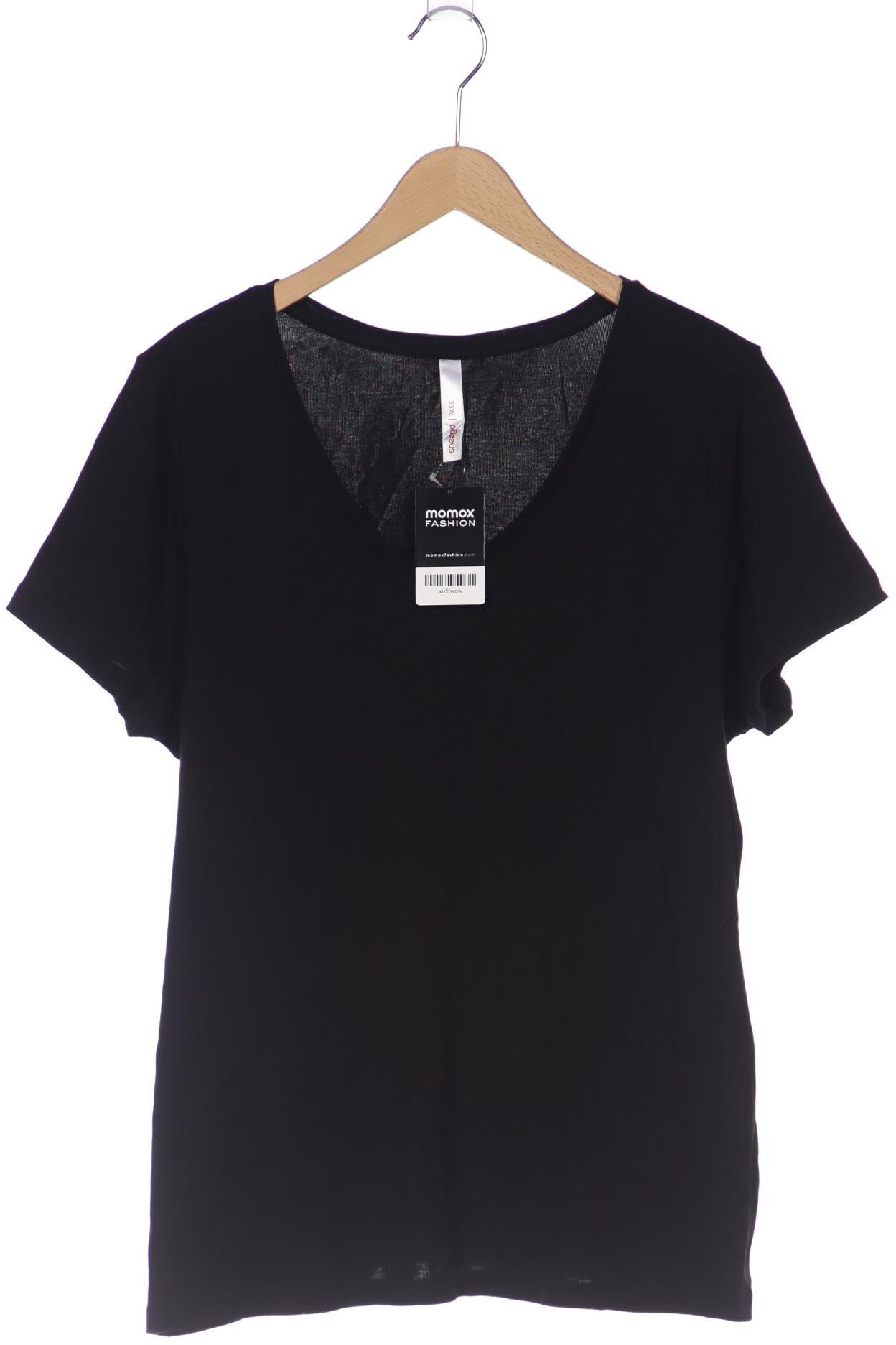 

sheego Damen T-Shirt, schwarz, Gr. 48