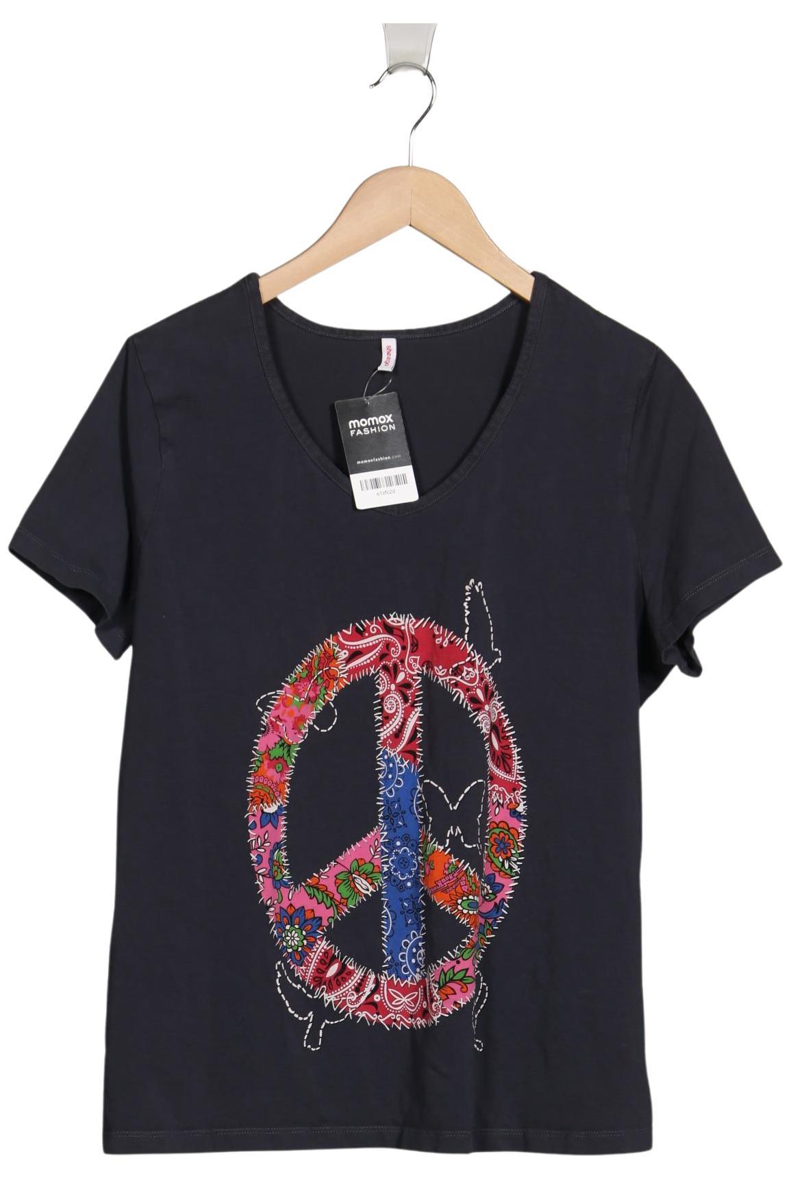 

sheego Damen T-Shirt, grau, Gr. 44
