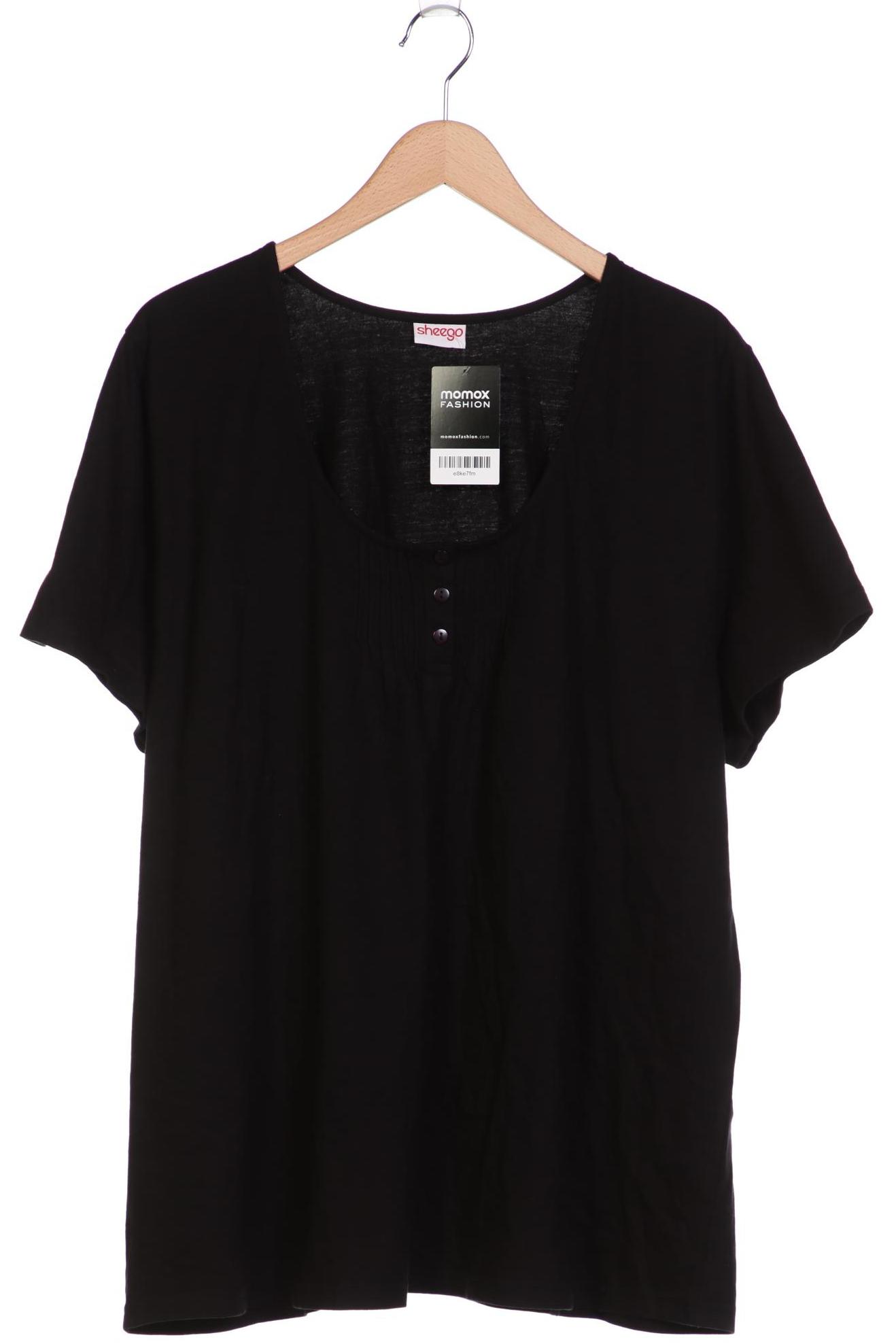 

sheego Damen T-Shirt, schwarz, Gr. 52