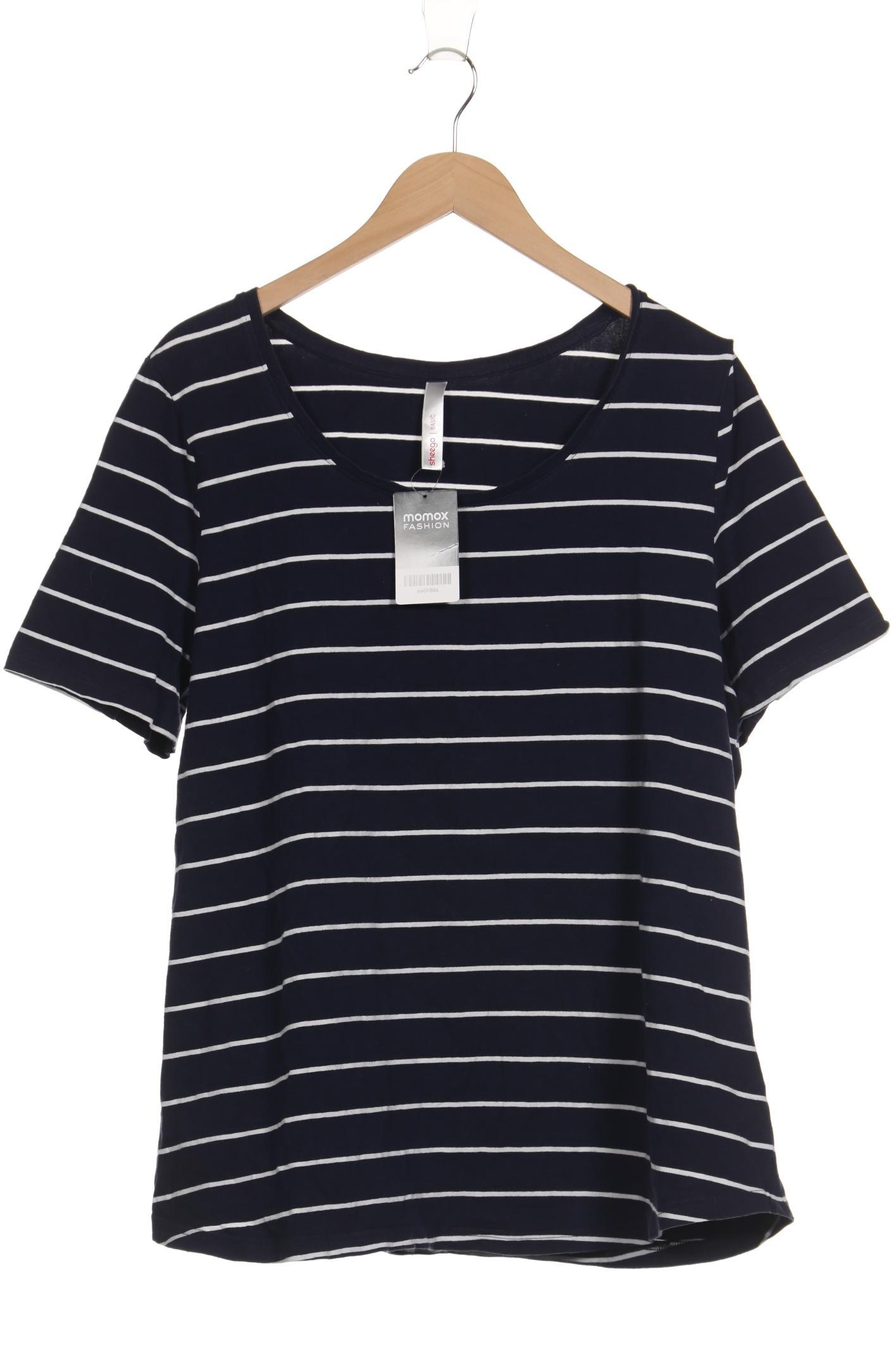 

sheego Damen T-Shirt, marineblau, Gr. 48