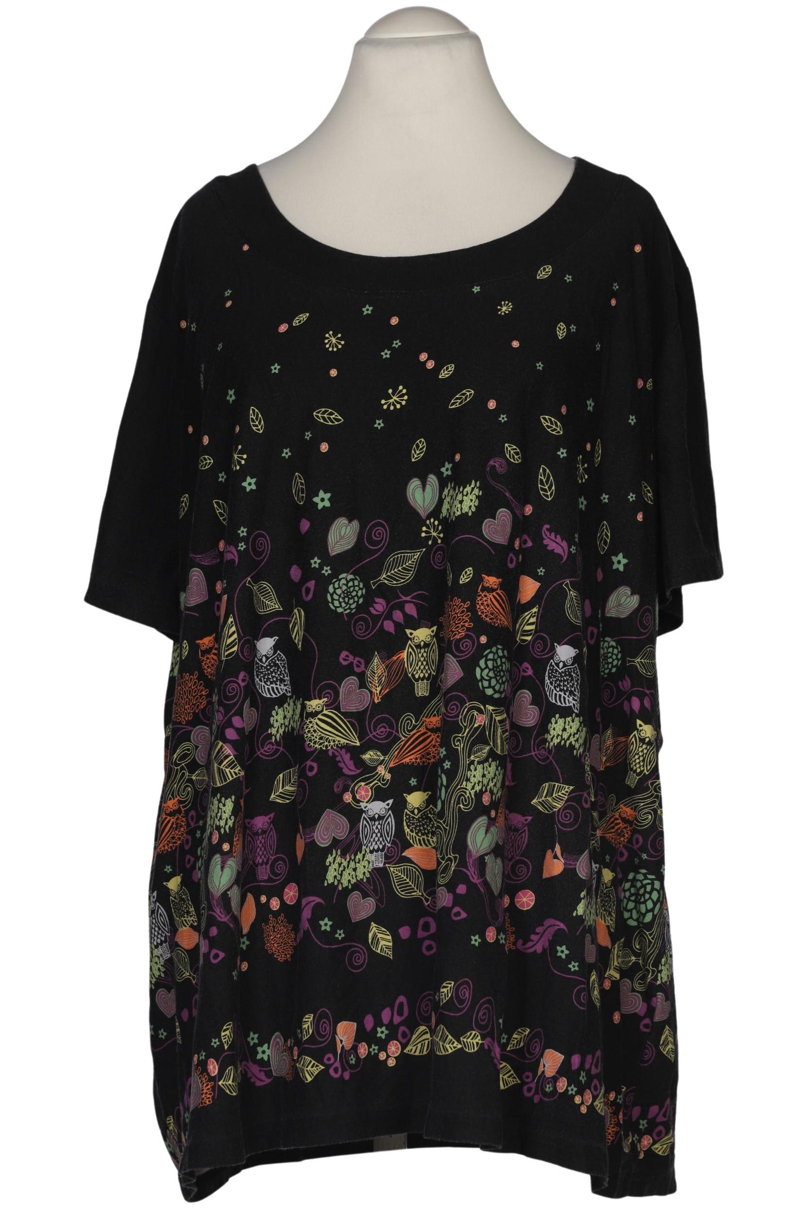 

sheego Damen T-Shirt, schwarz, Gr. 56