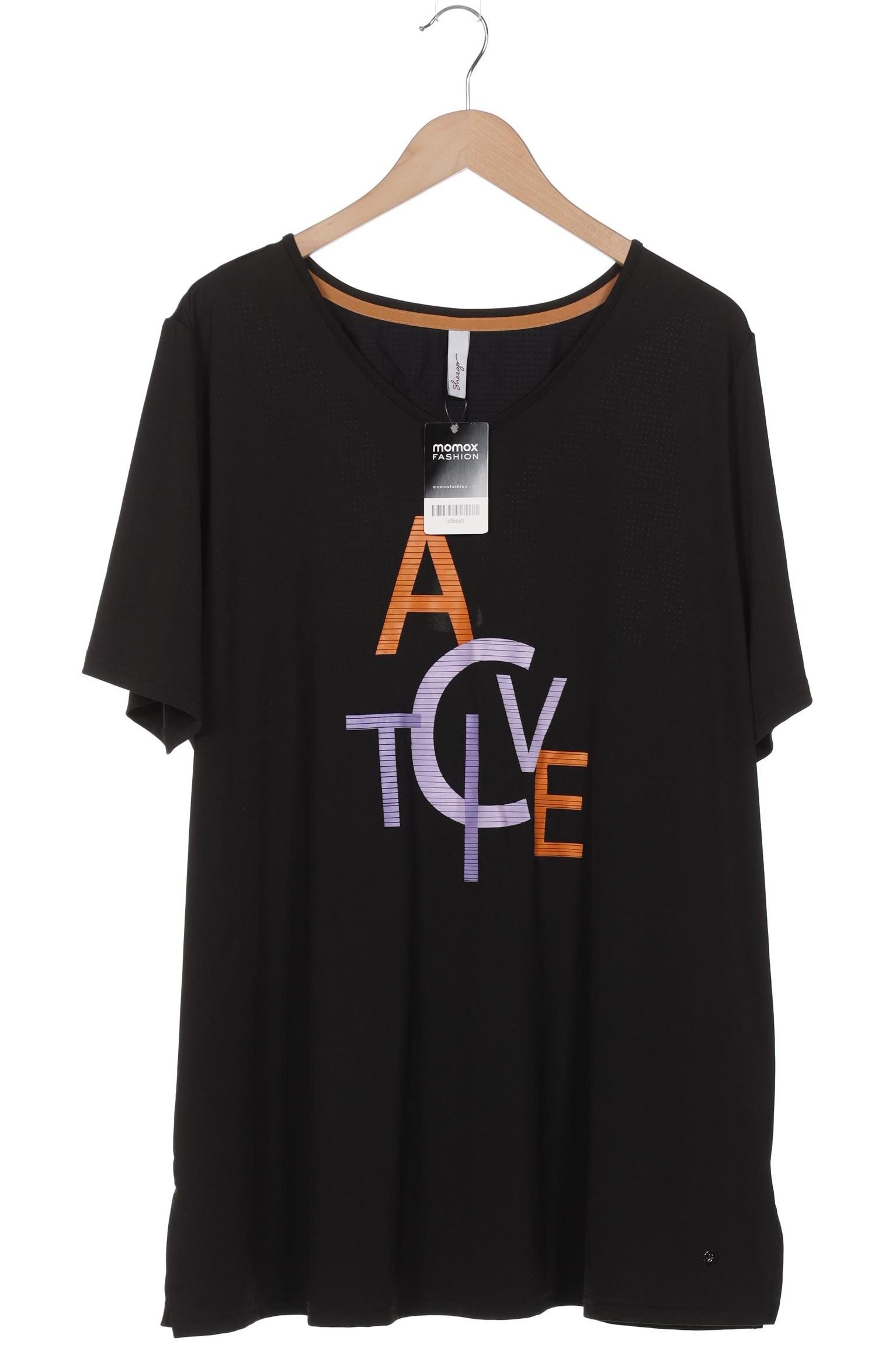 

sheego Damen T-Shirt, schwarz, Gr. 52