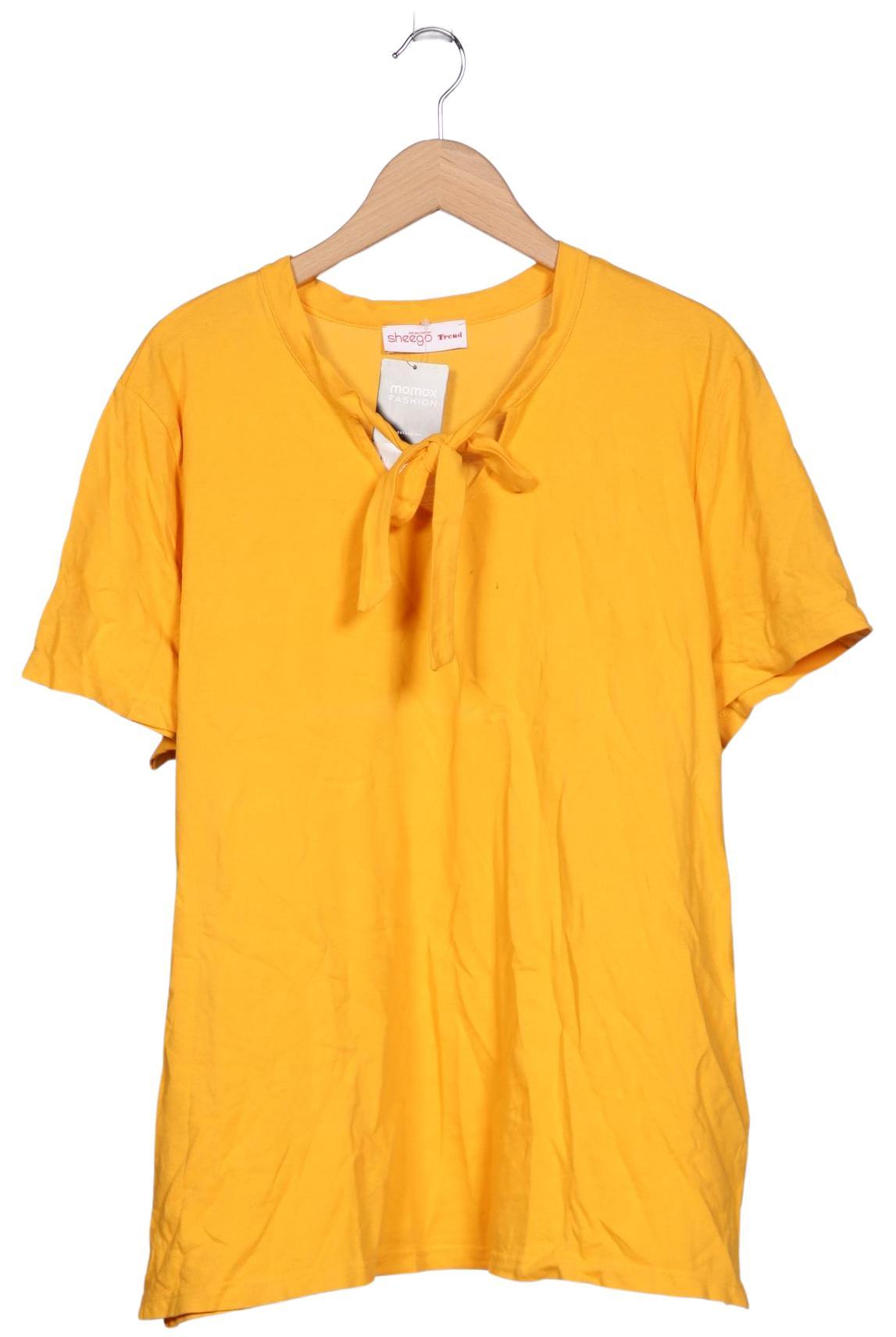 

sheego Damen T-Shirt, gelb, Gr. 48