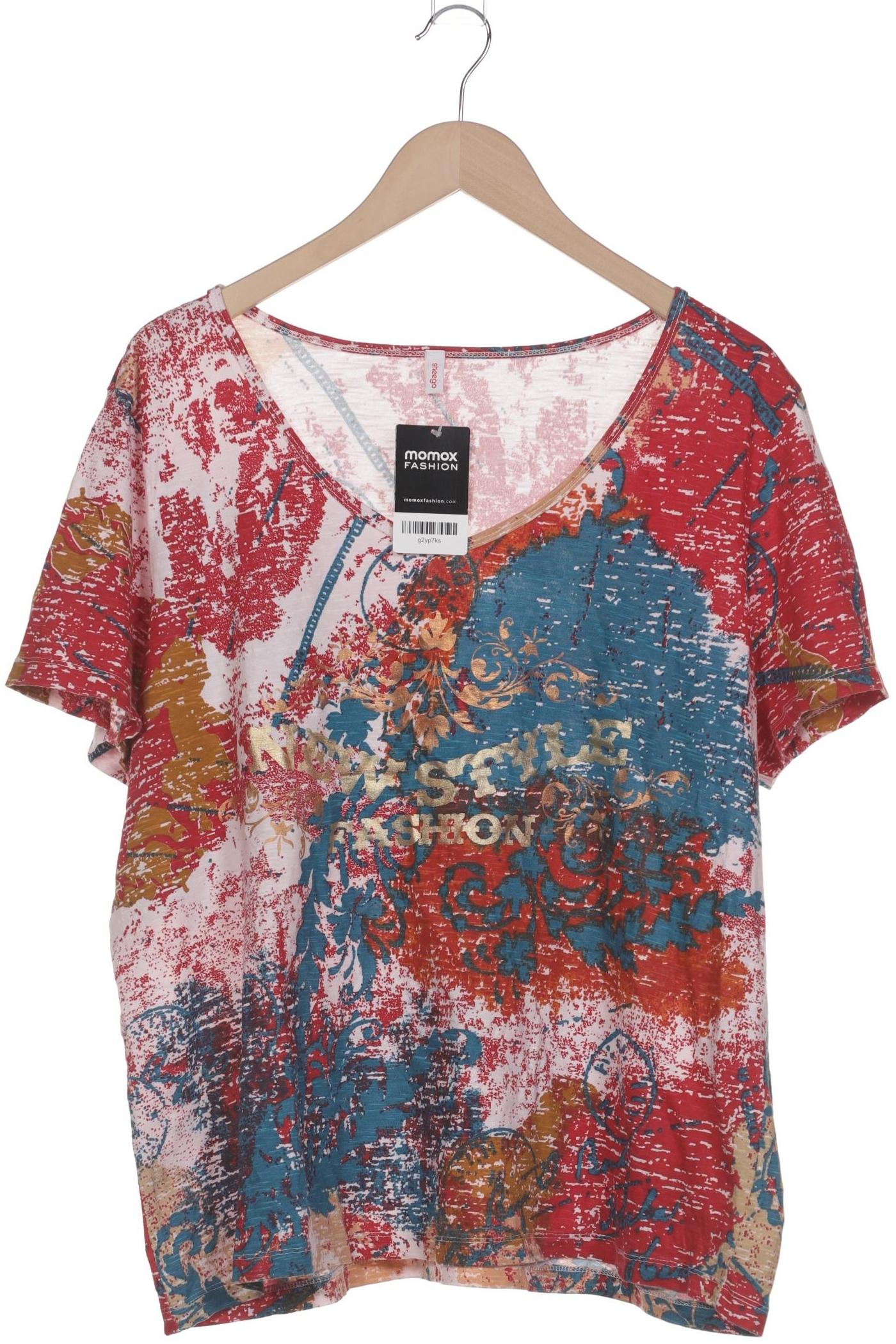 

sheego Damen T-Shirt, mehrfarbig, Gr. 44