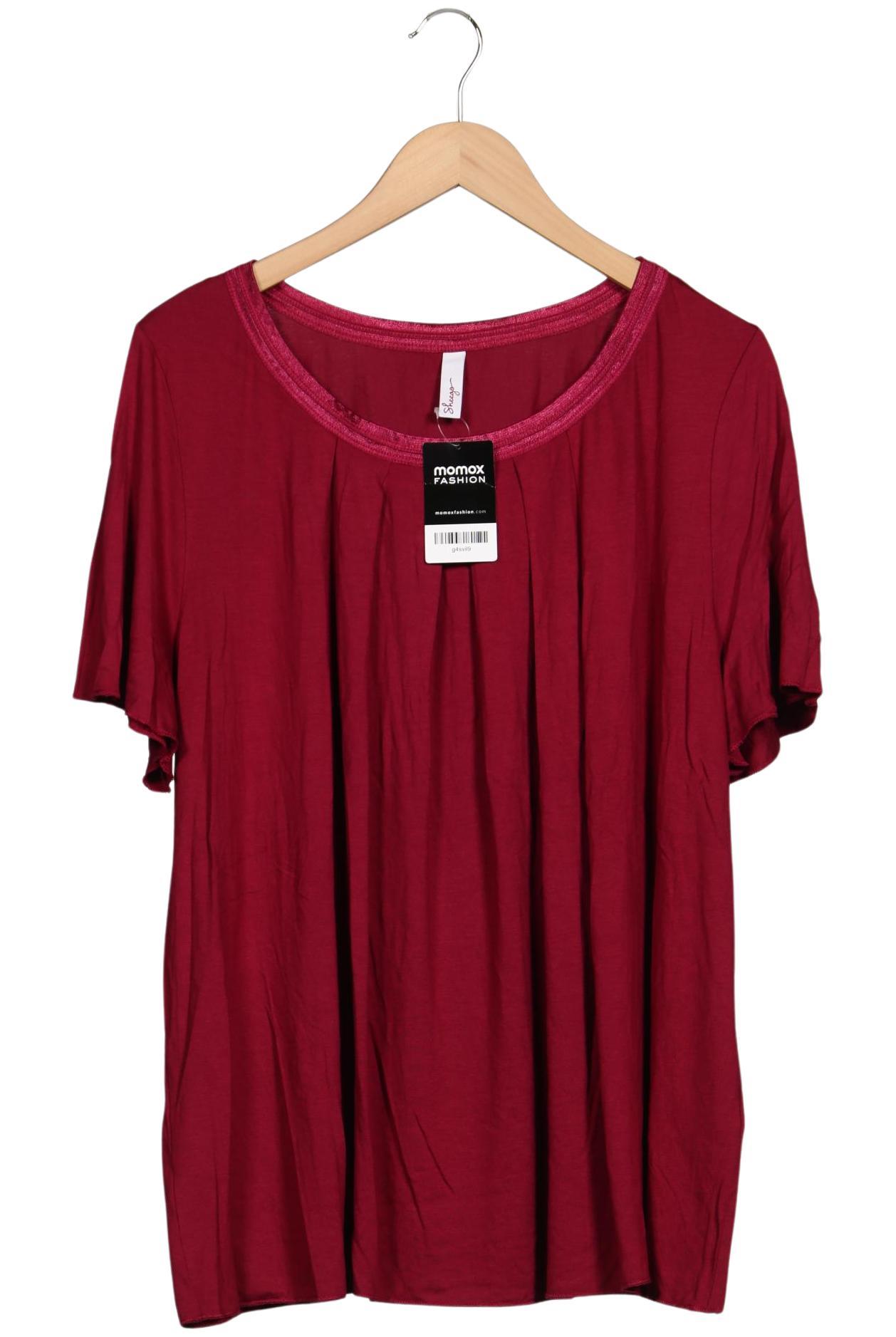 

sheego Damen T-Shirt, bordeaux, Gr. 48
