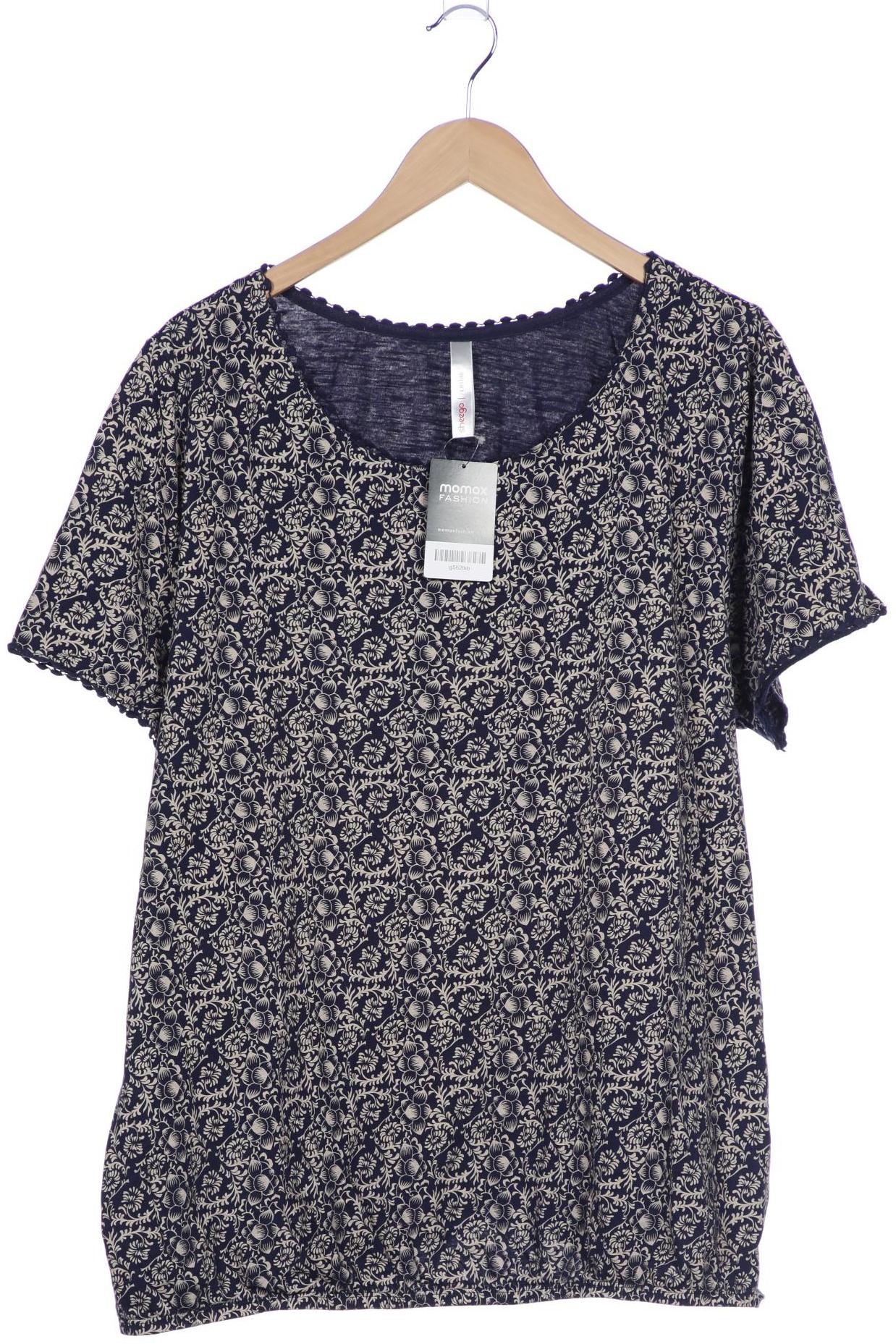 

sheego Damen T-Shirt, marineblau, Gr. 52