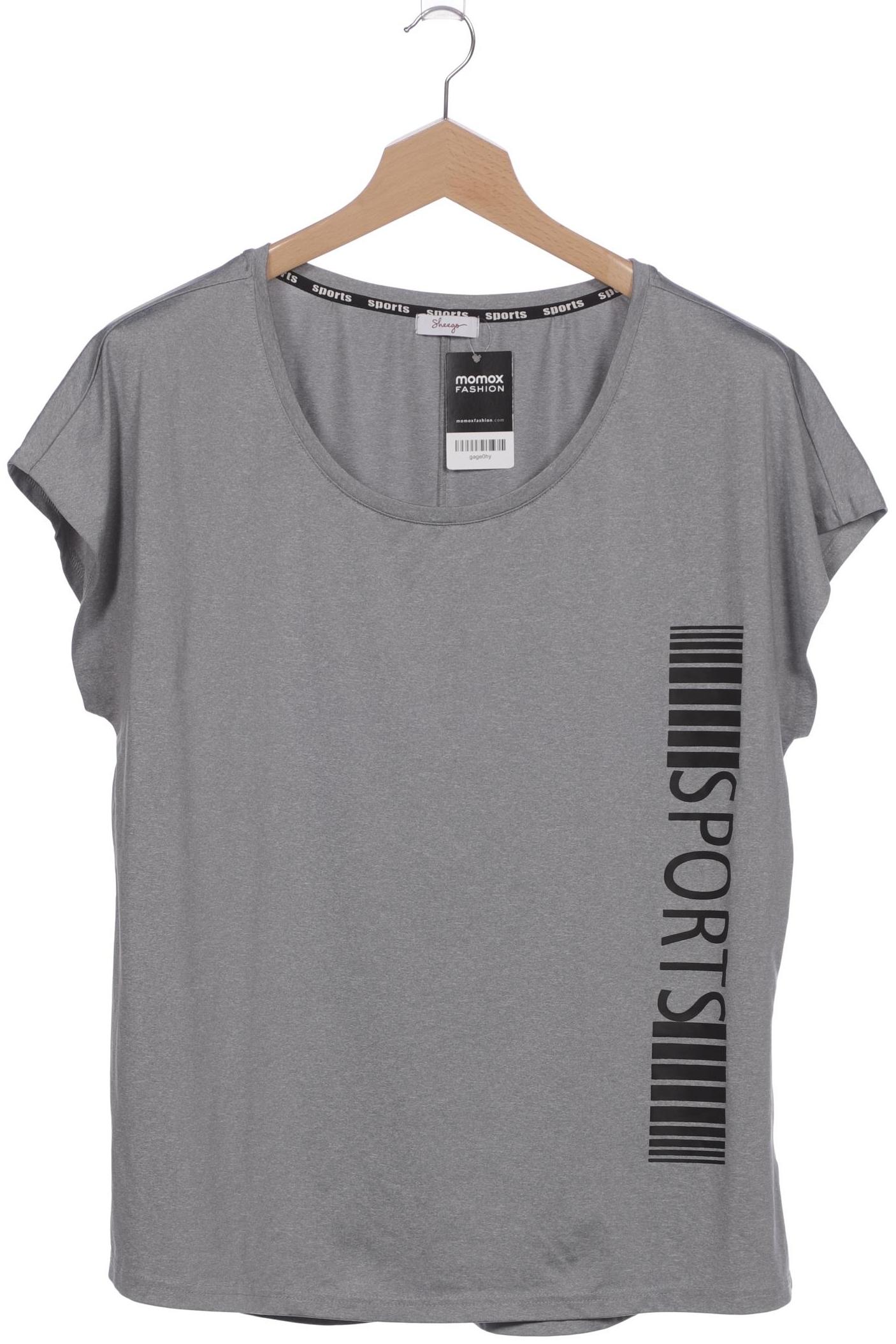 

sheego Damen T-Shirt, grau, Gr. 48