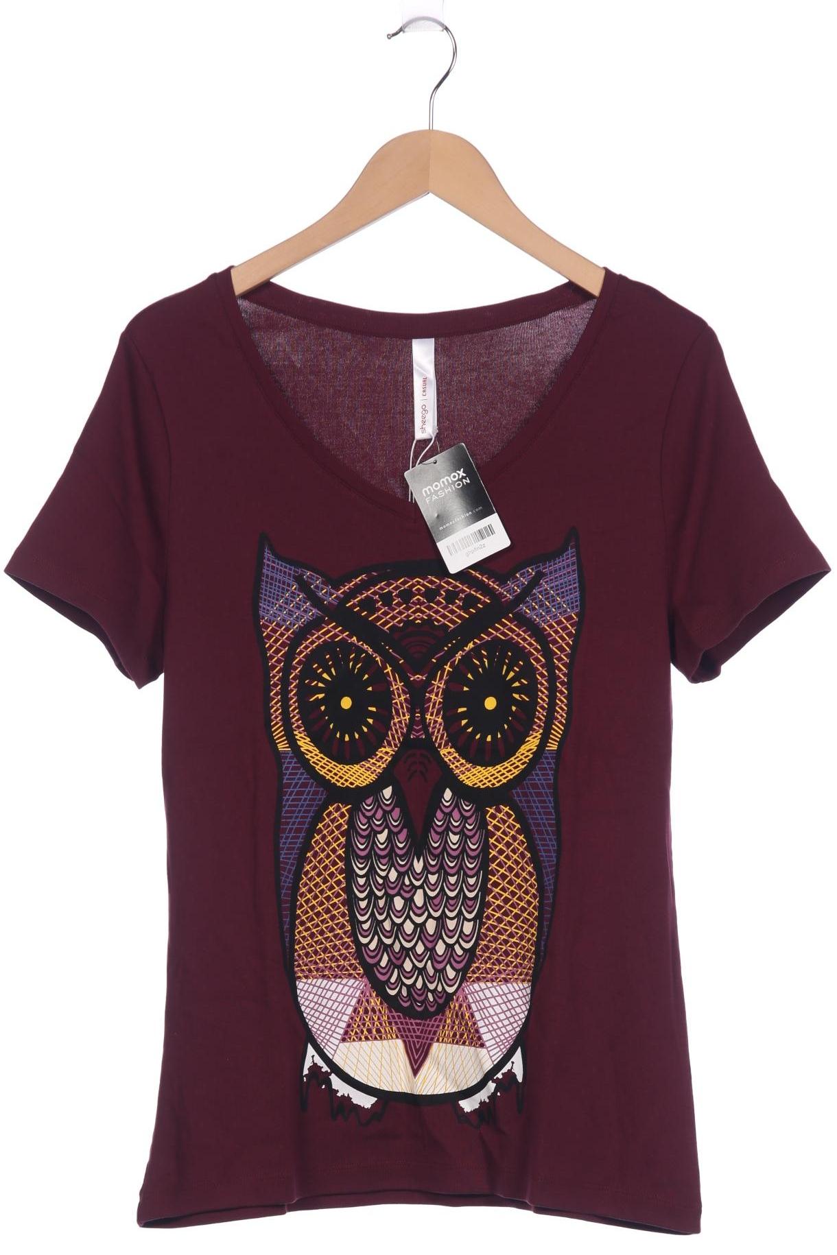

sheego Damen T-Shirt, bordeaux, Gr. 40