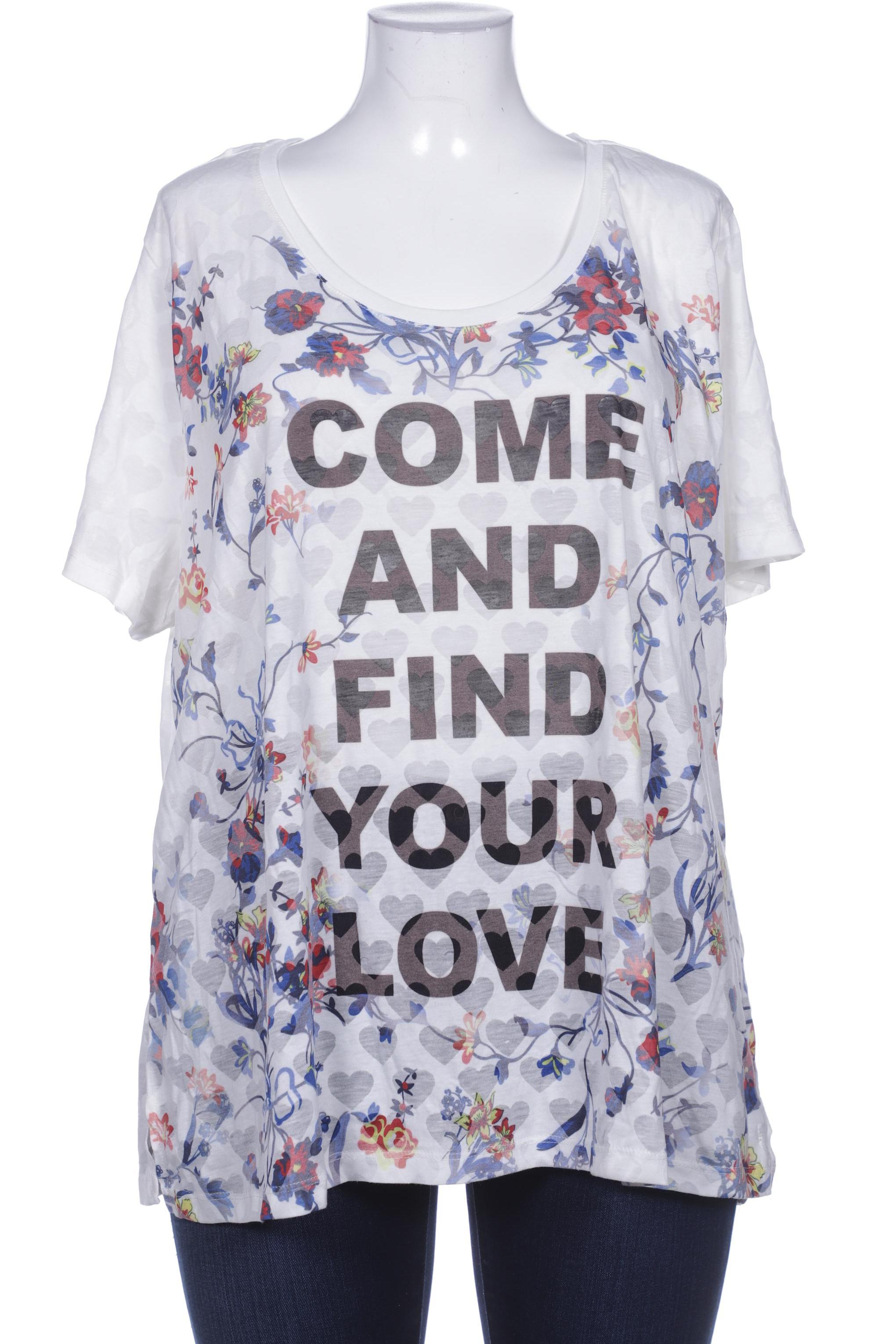 

sheego Damen T-Shirt, weiß, Gr. 52