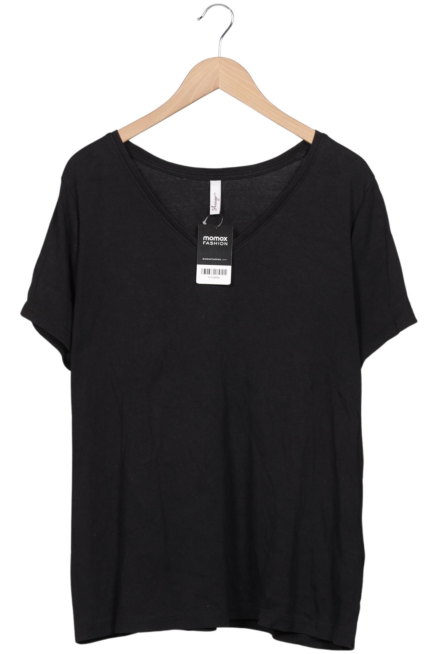 

sheego Damen T-Shirt, schwarz, Gr. 48