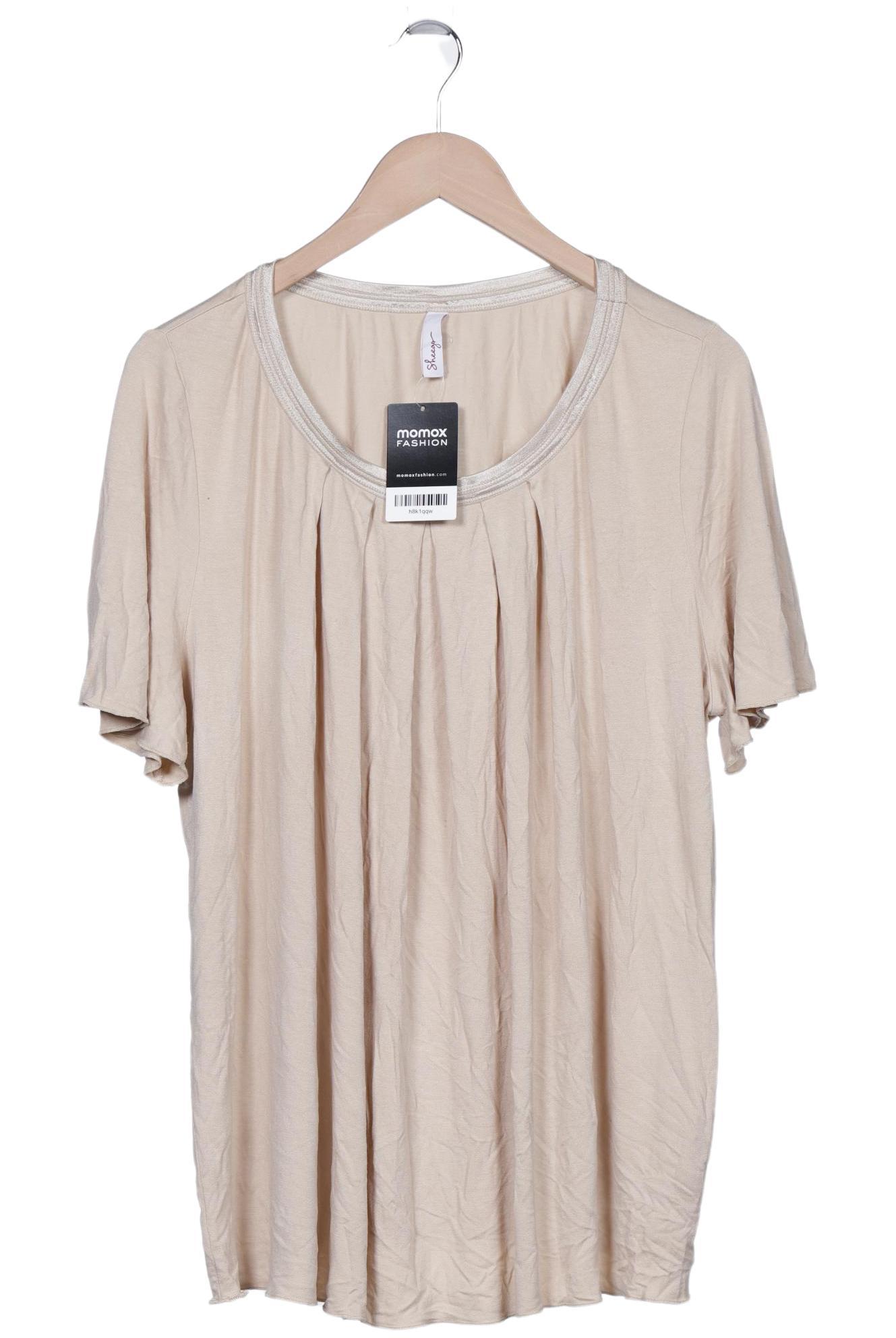 

sheego Damen T-Shirt, beige, Gr. 48