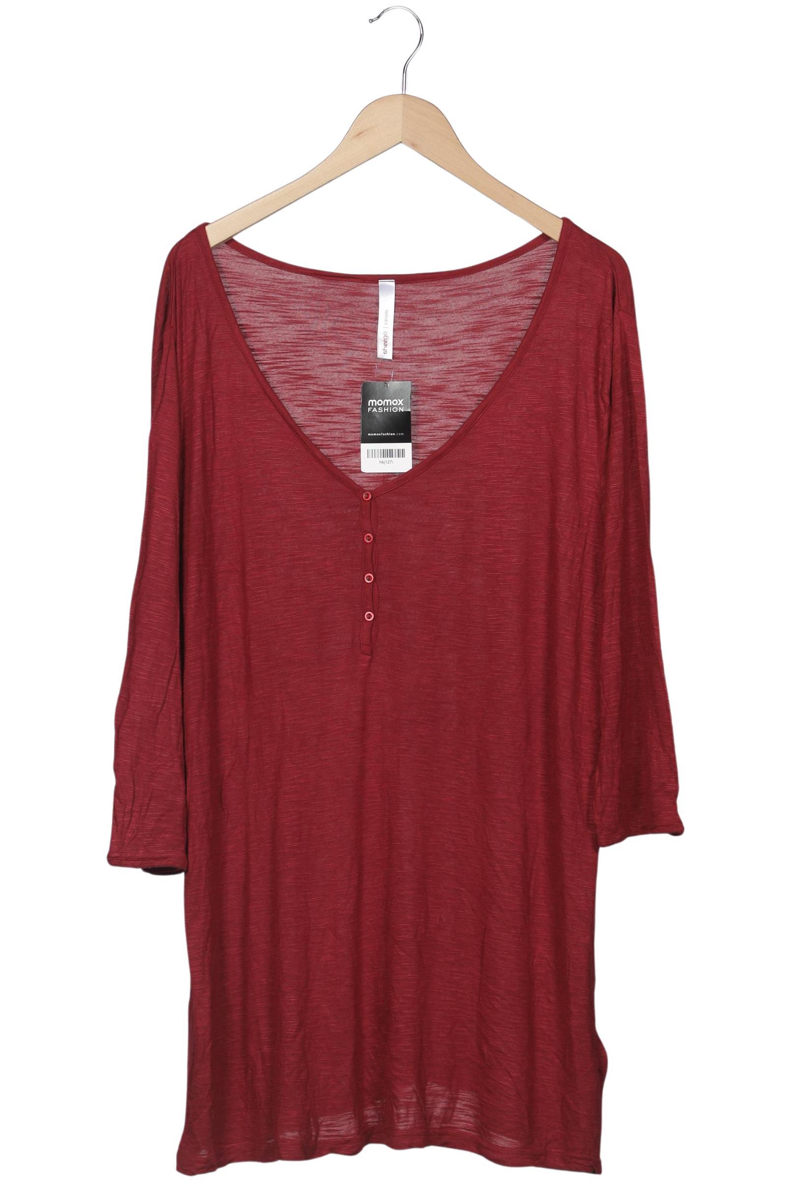 

sheego Damen T-Shirt, bordeaux, Gr. 48