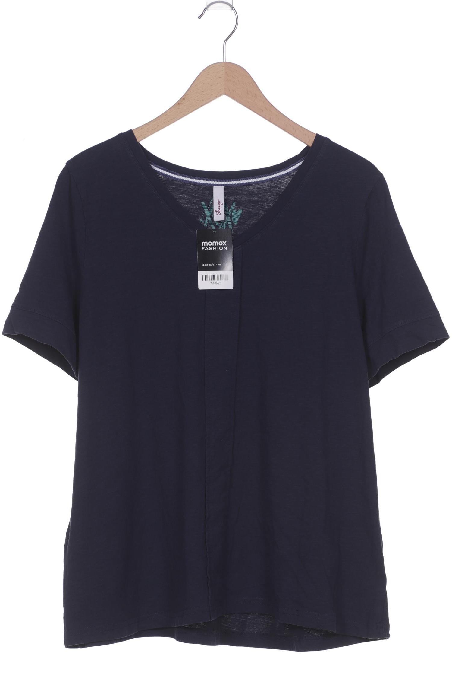 

sheego Damen T-Shirt, marineblau, Gr. 48