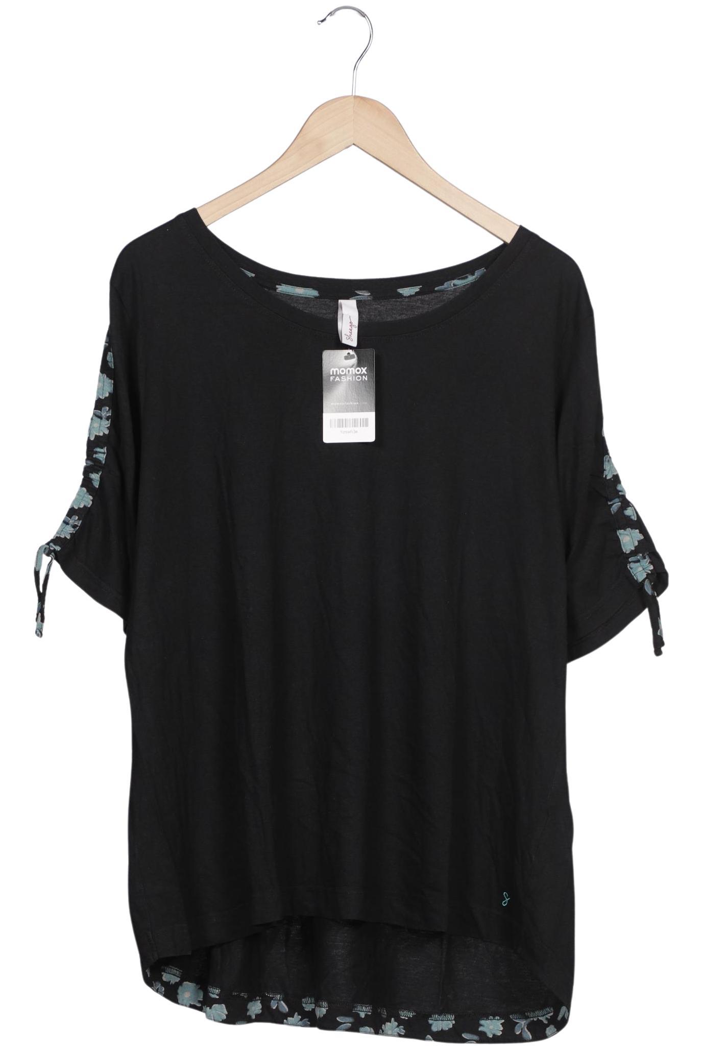 

sheego Damen T-Shirt, schwarz, Gr. 48