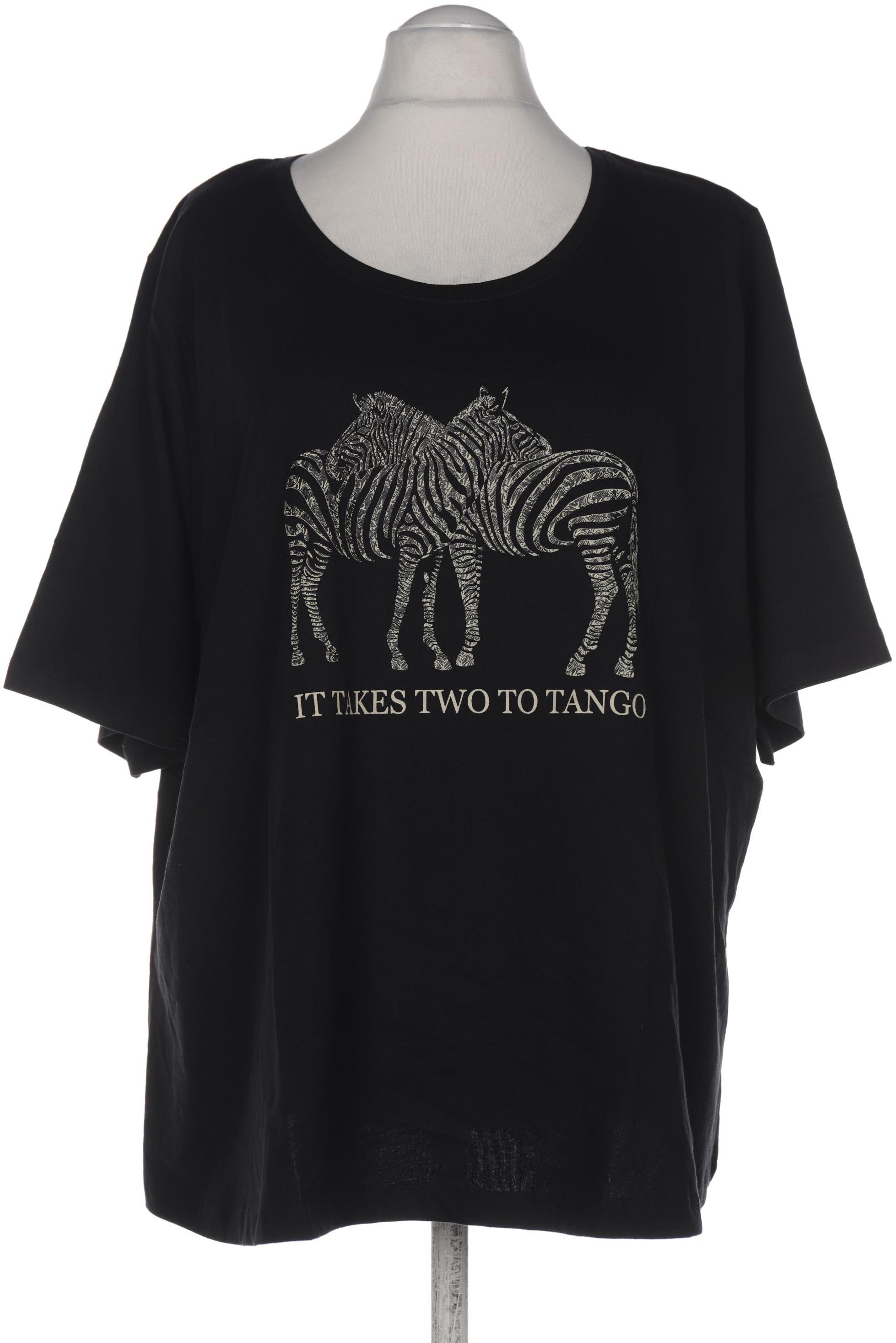 

sheego Damen T-Shirt, schwarz, Gr. 56