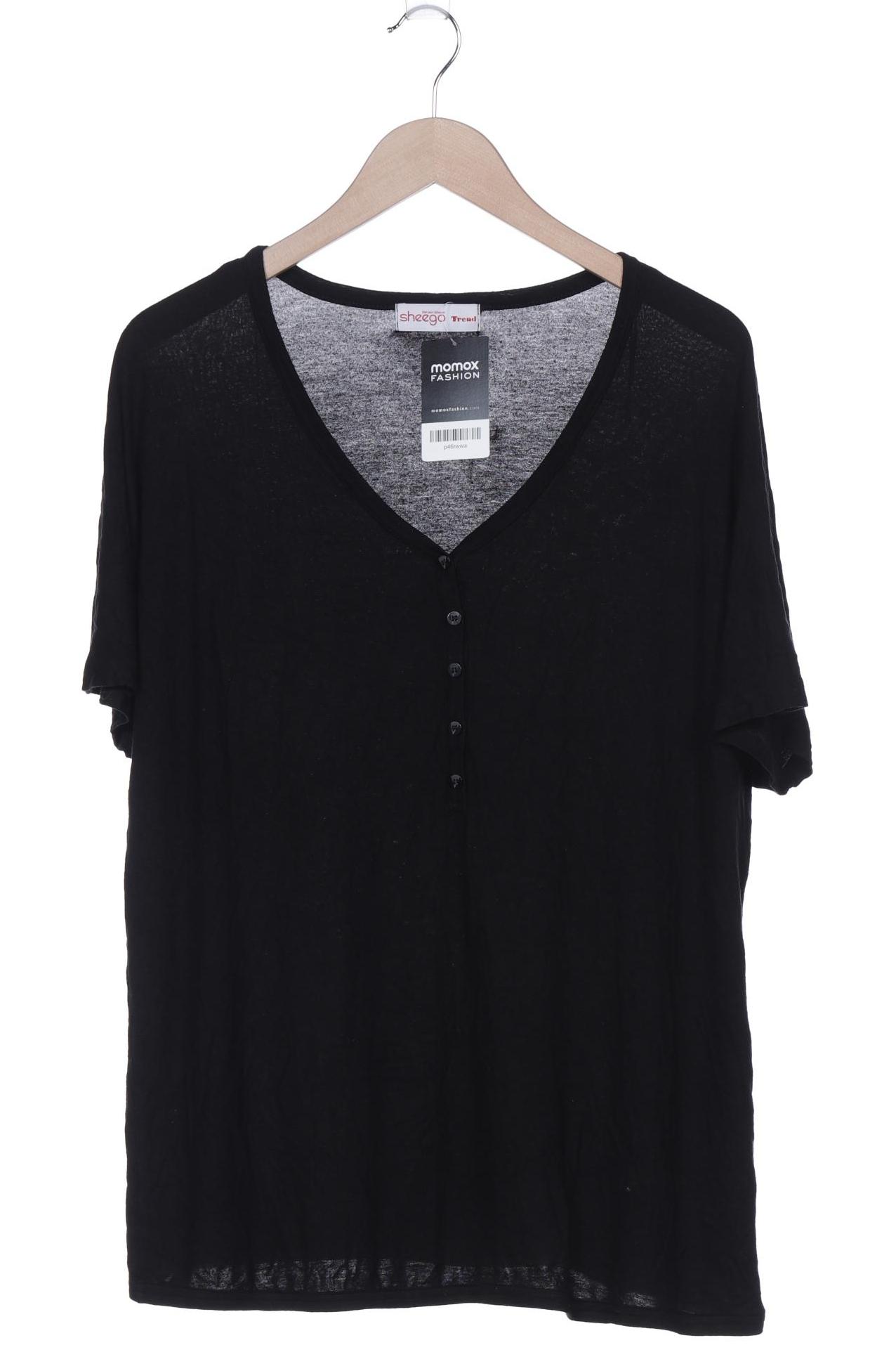 

sheego Damen T-Shirt, schwarz, Gr. 44