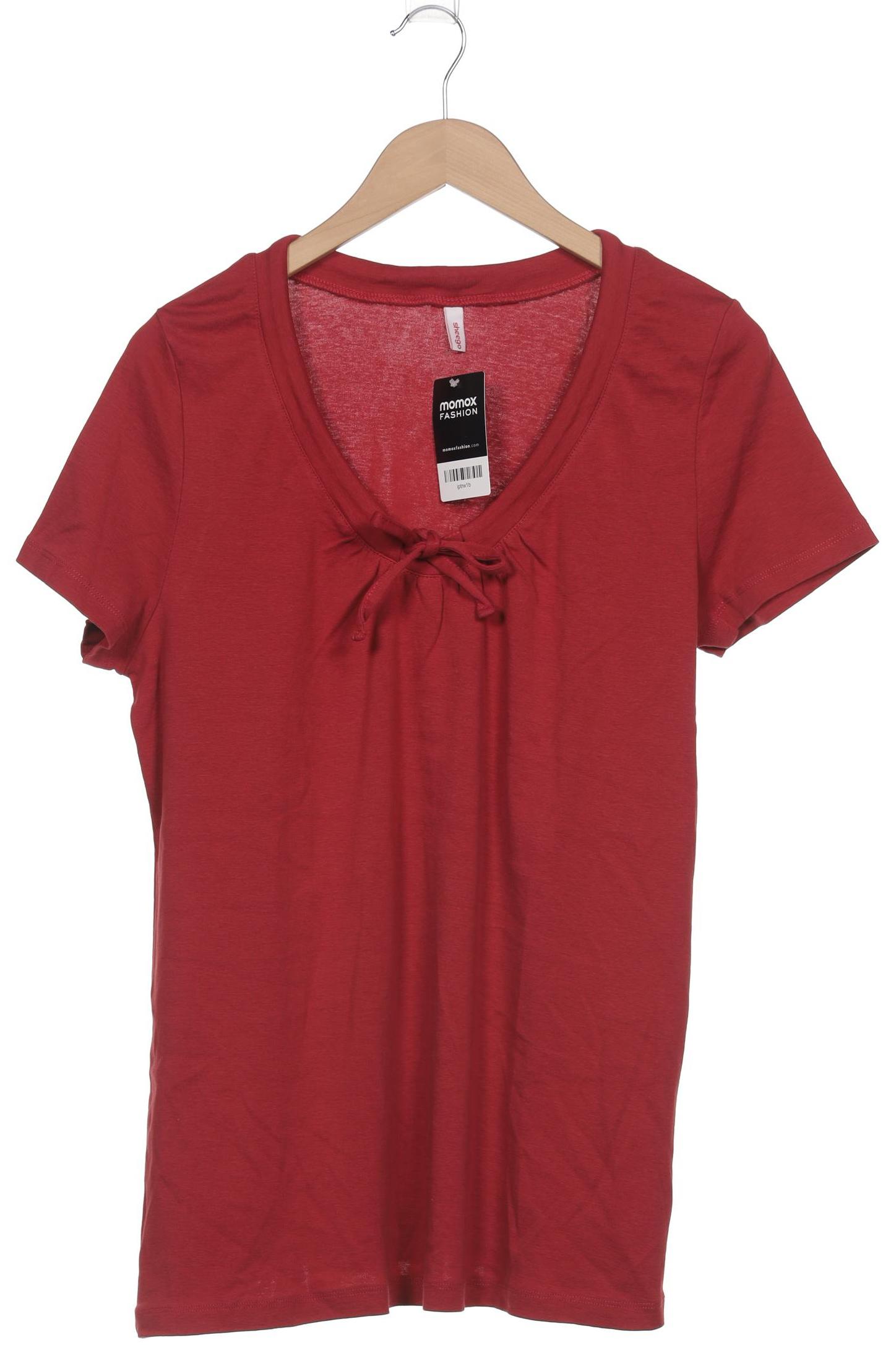 

sheego Damen T-Shirt, bordeaux, Gr. 44