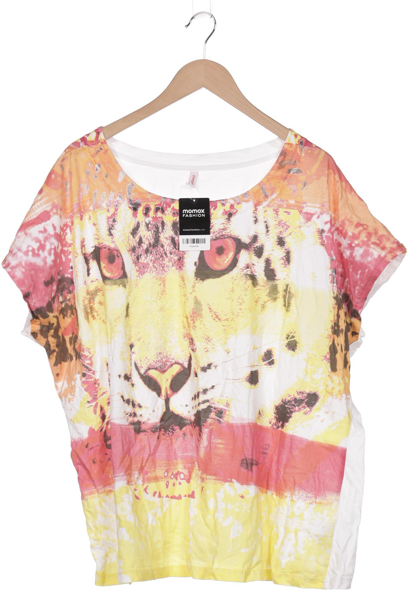 

sheego Damen T-Shirt, weiß, Gr. 52