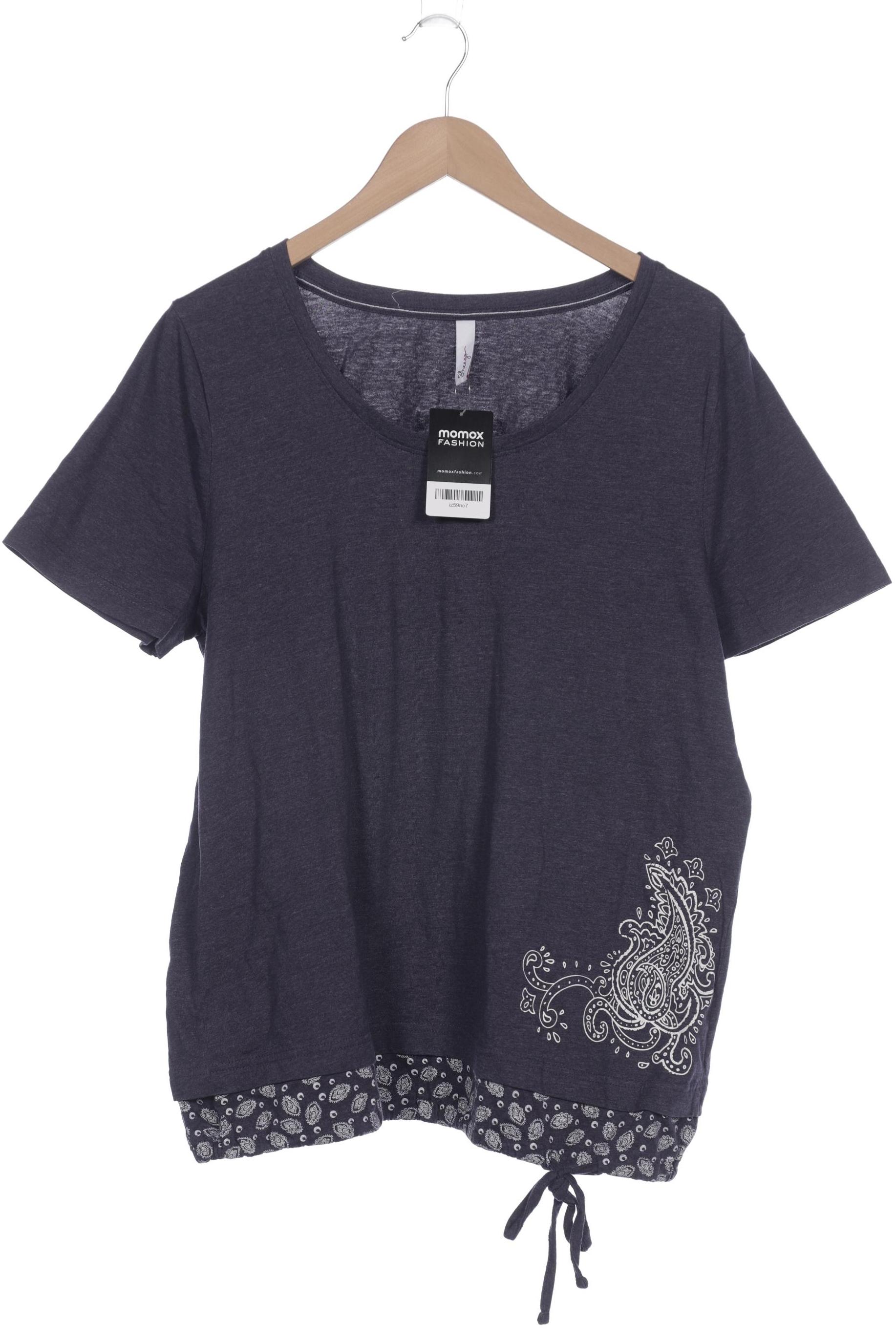 

sheego Damen T-Shirt, marineblau, Gr. 48