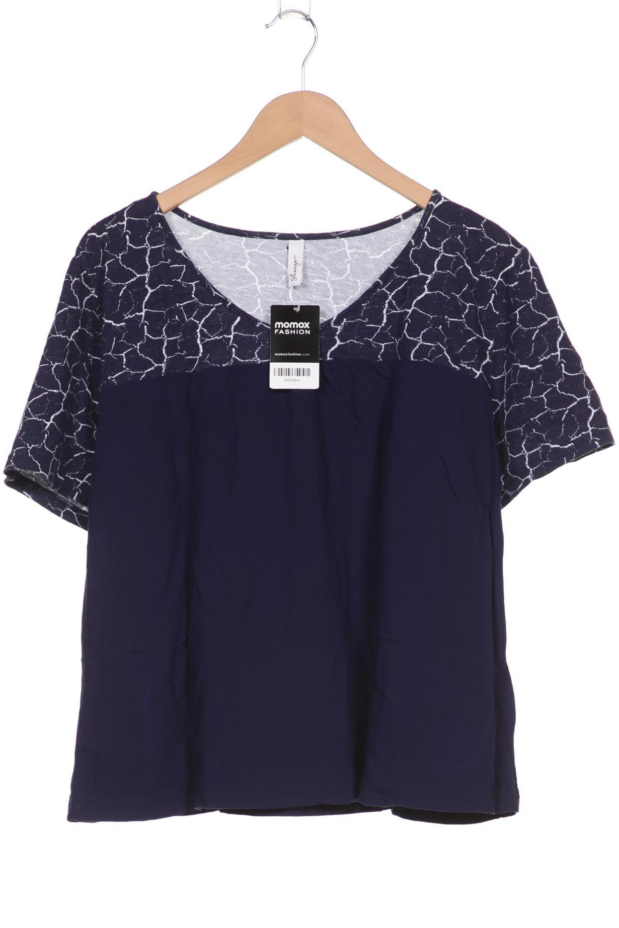 

sheego Damen T-Shirt, marineblau, Gr. 48