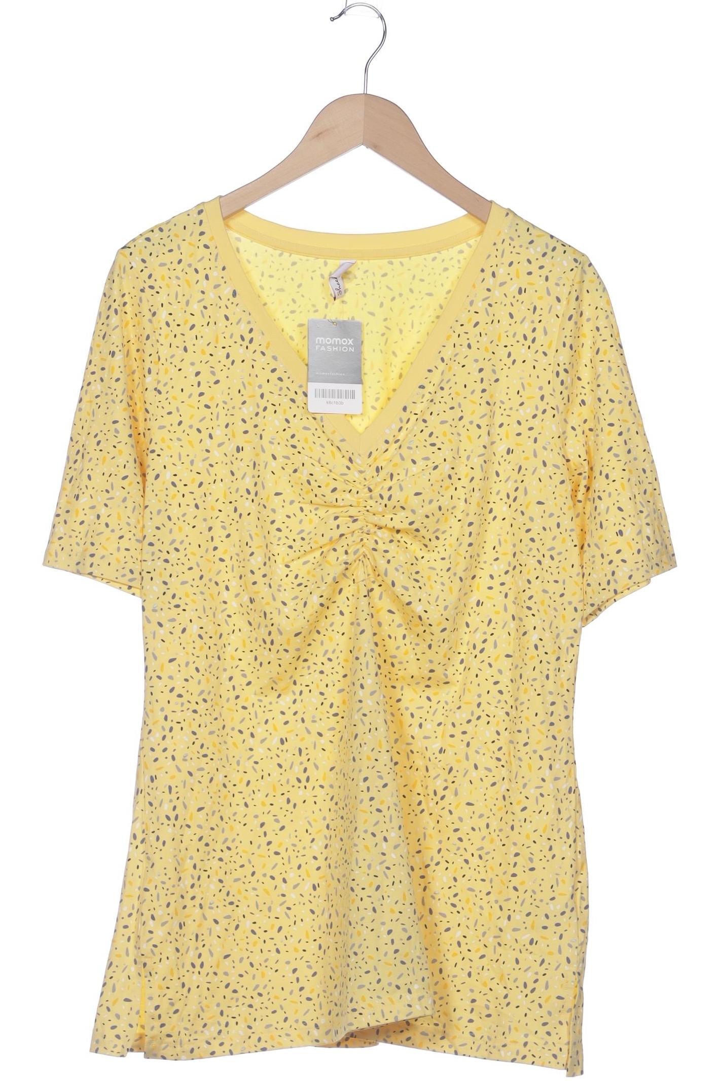 

sheego Damen T-Shirt, gelb, Gr. 40