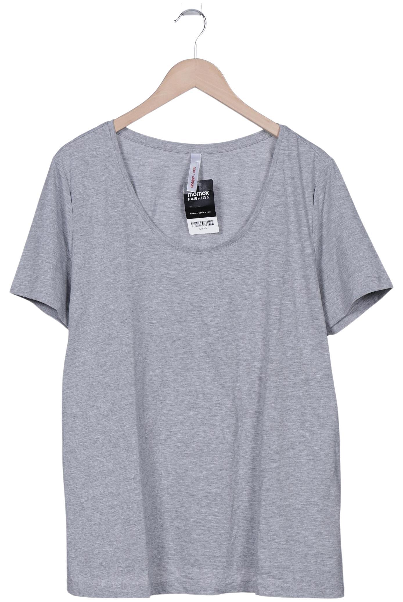 

sheego Damen T-Shirt, grau, Gr. 52