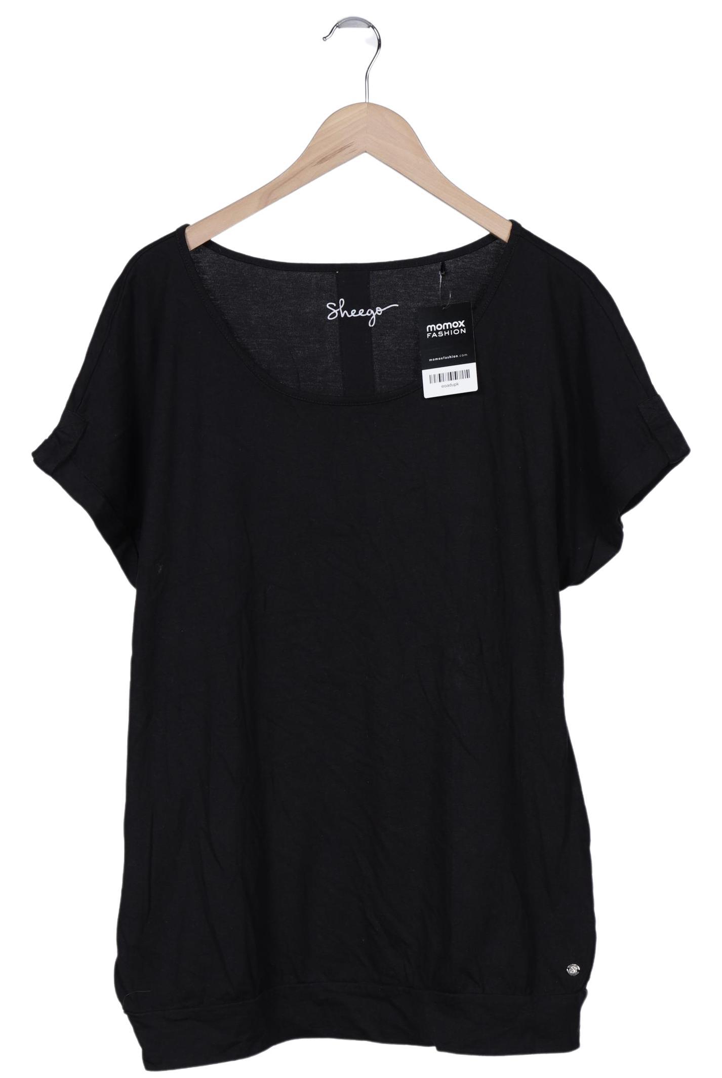 

sheego Damen T-Shirt, schwarz, Gr. 44