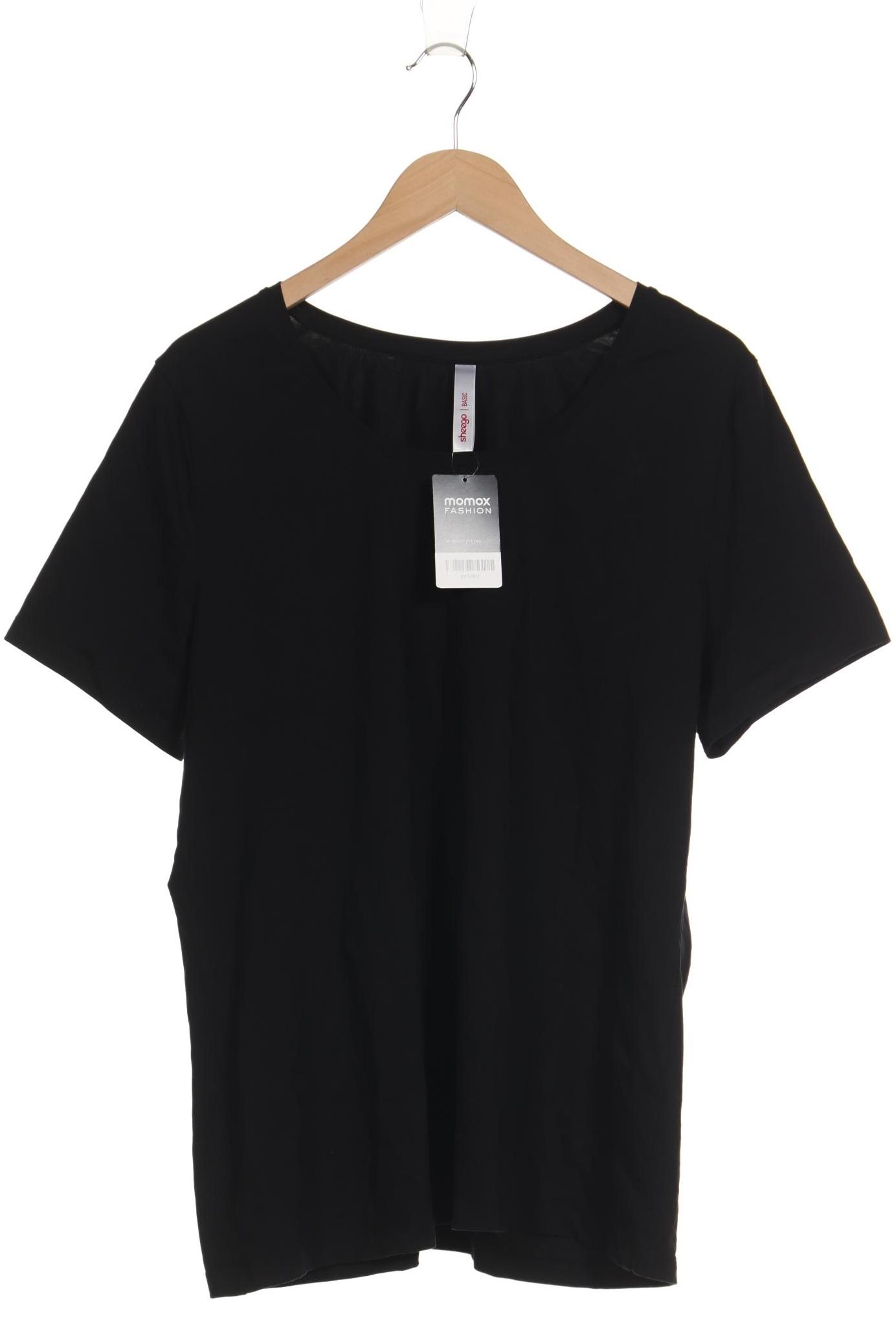 

sheego Damen T-Shirt, schwarz, Gr. 48