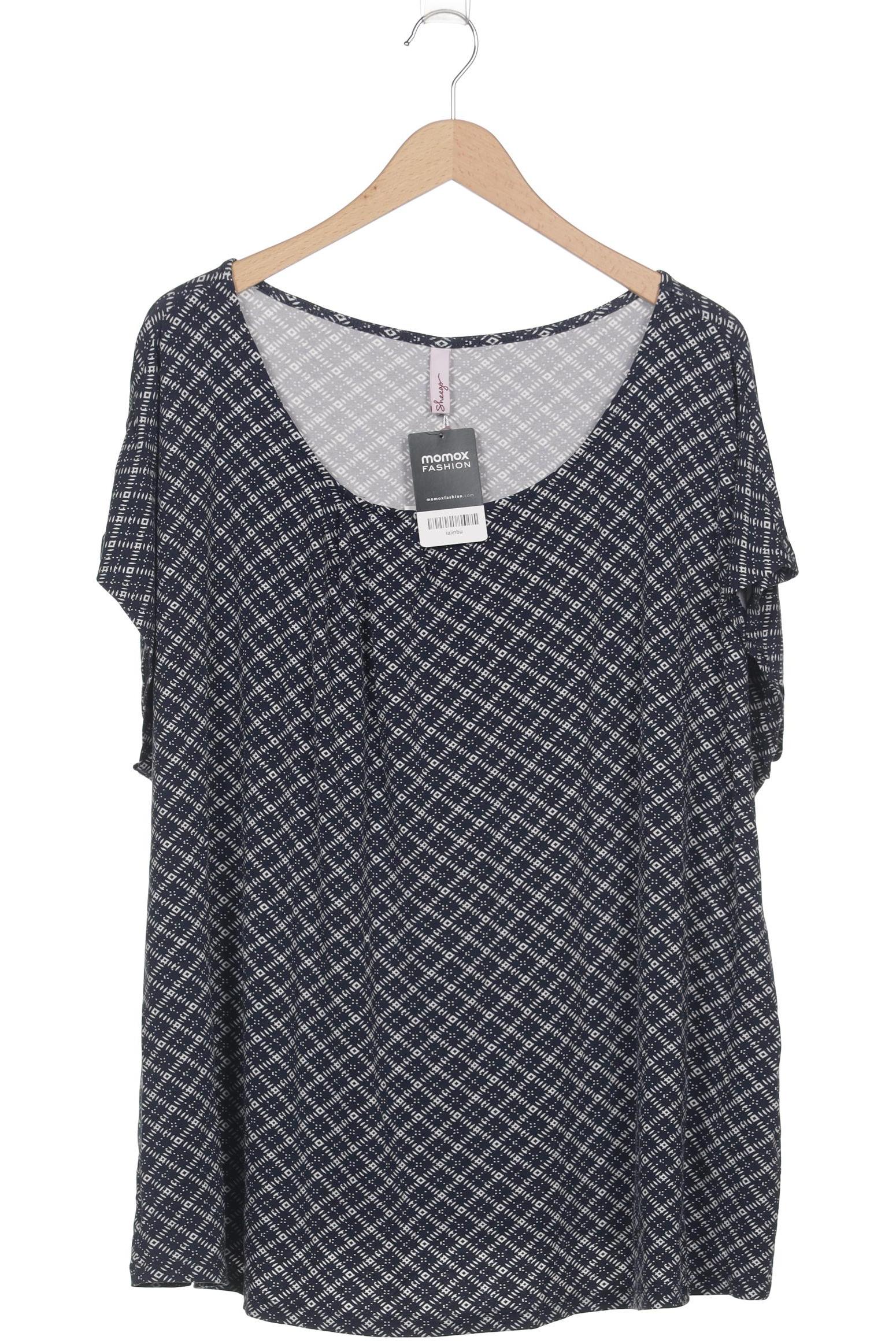 

sheego Damen T-Shirt, marineblau, Gr. 52