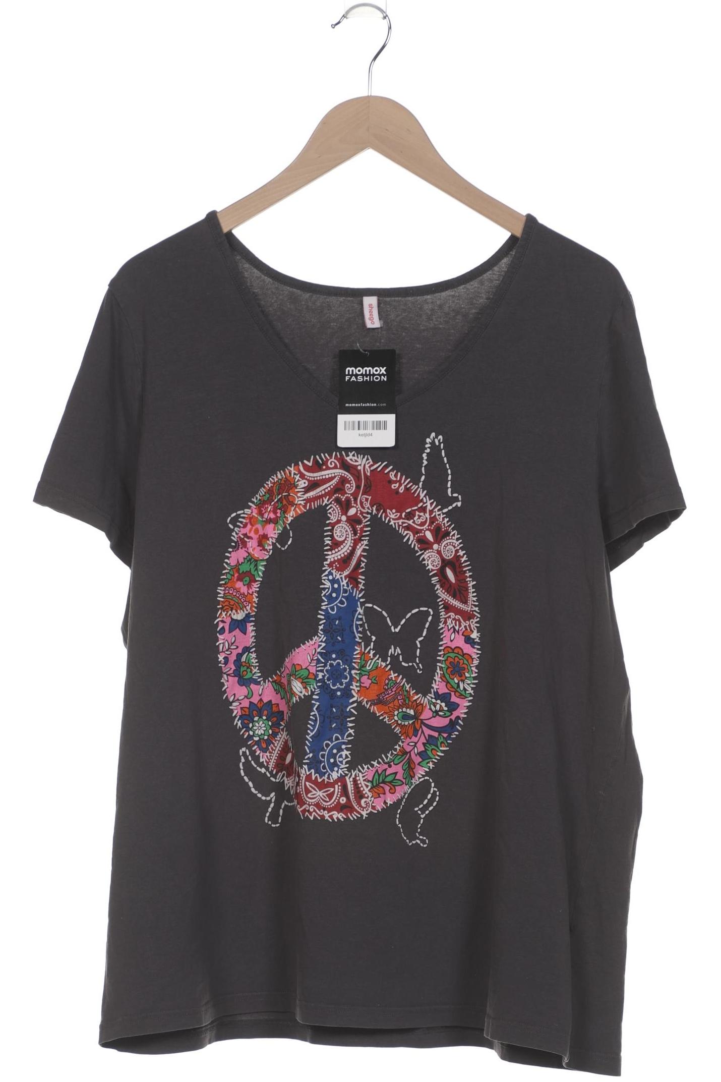 

sheego Damen T-Shirt, grau, Gr. 48