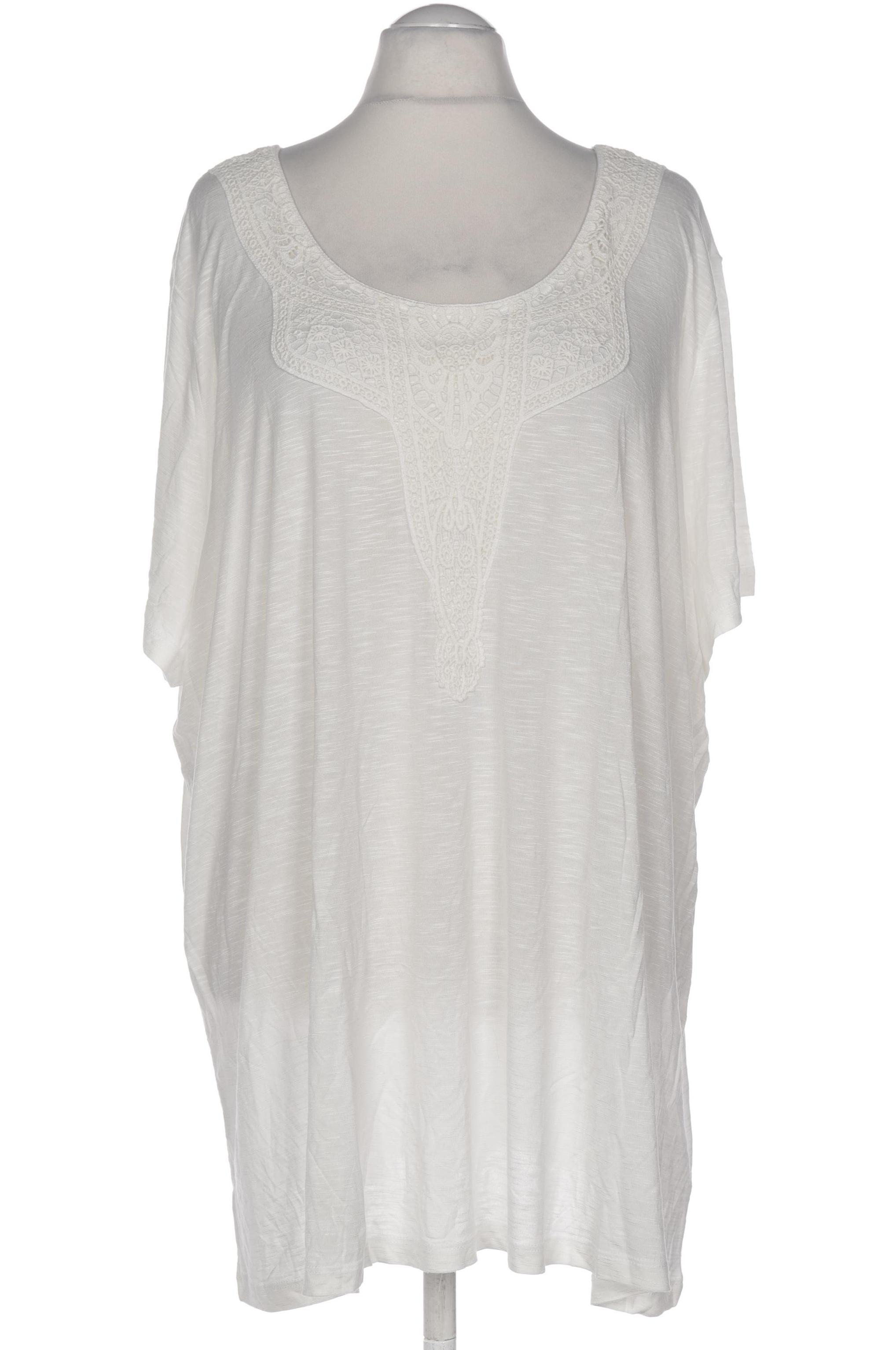 

sheego Damen T-Shirt, weiß, Gr. 56