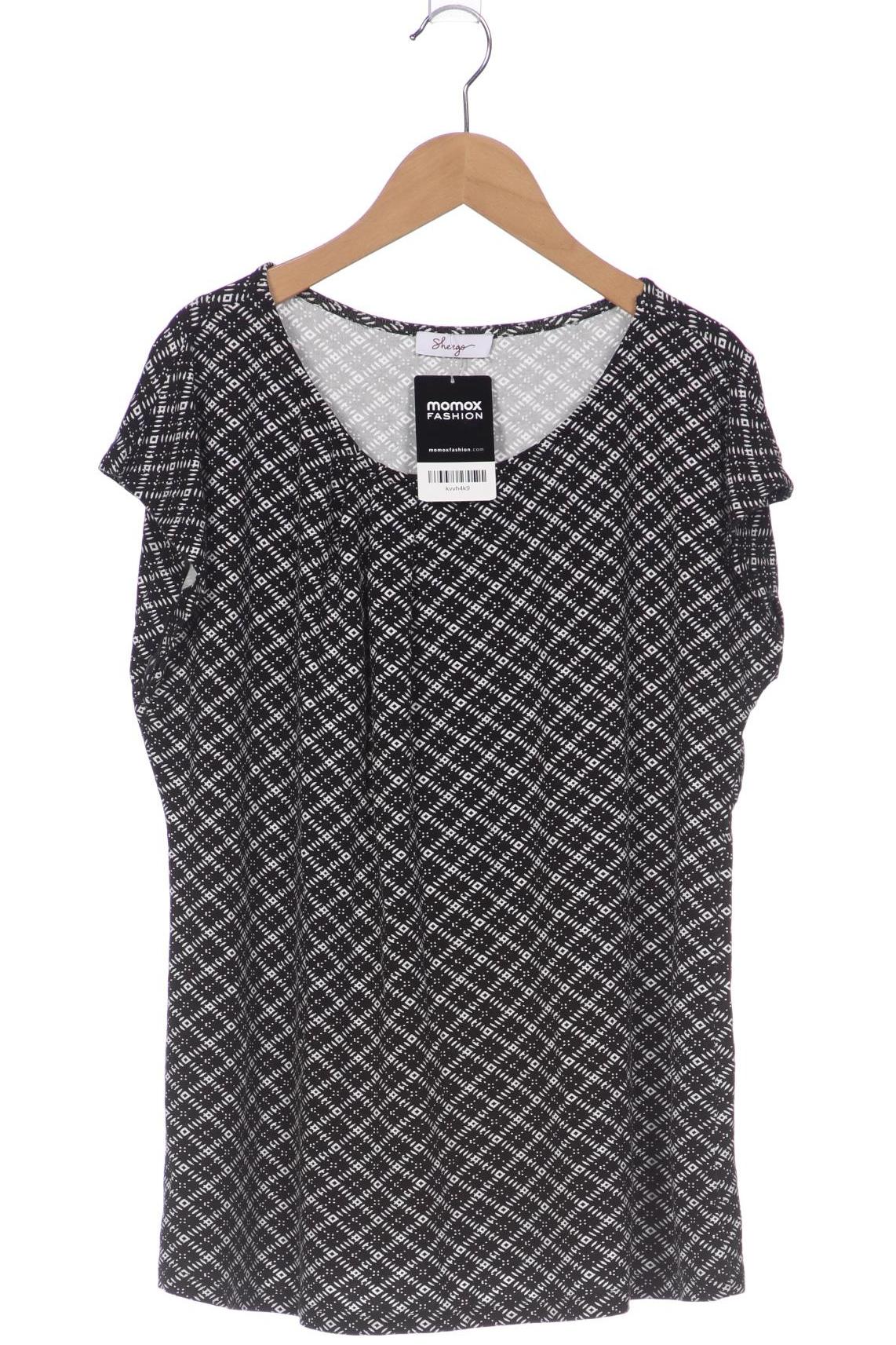 

sheego Damen T-Shirt, schwarz, Gr. 40
