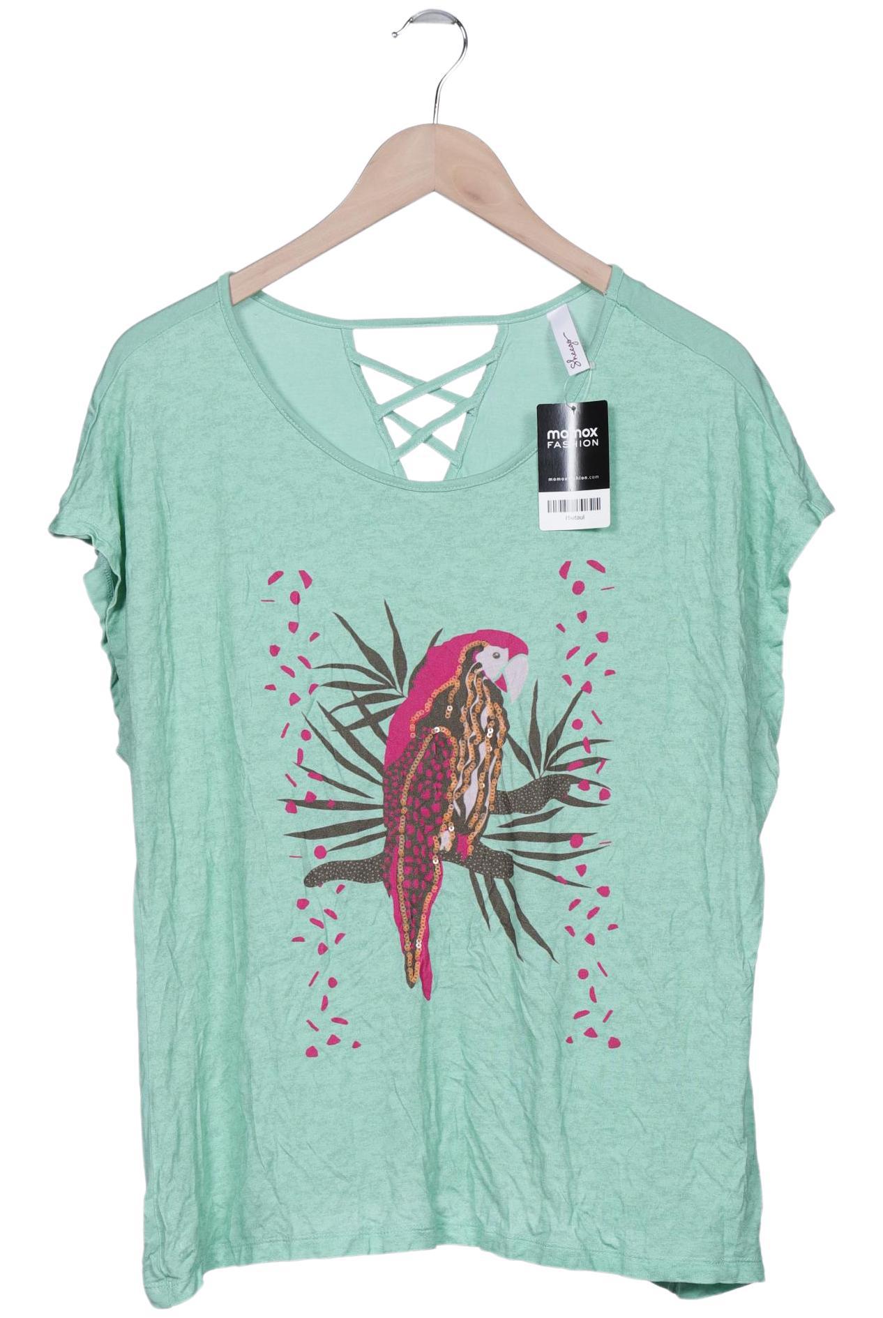 

sheego Damen T-Shirt, grün, Gr. 44