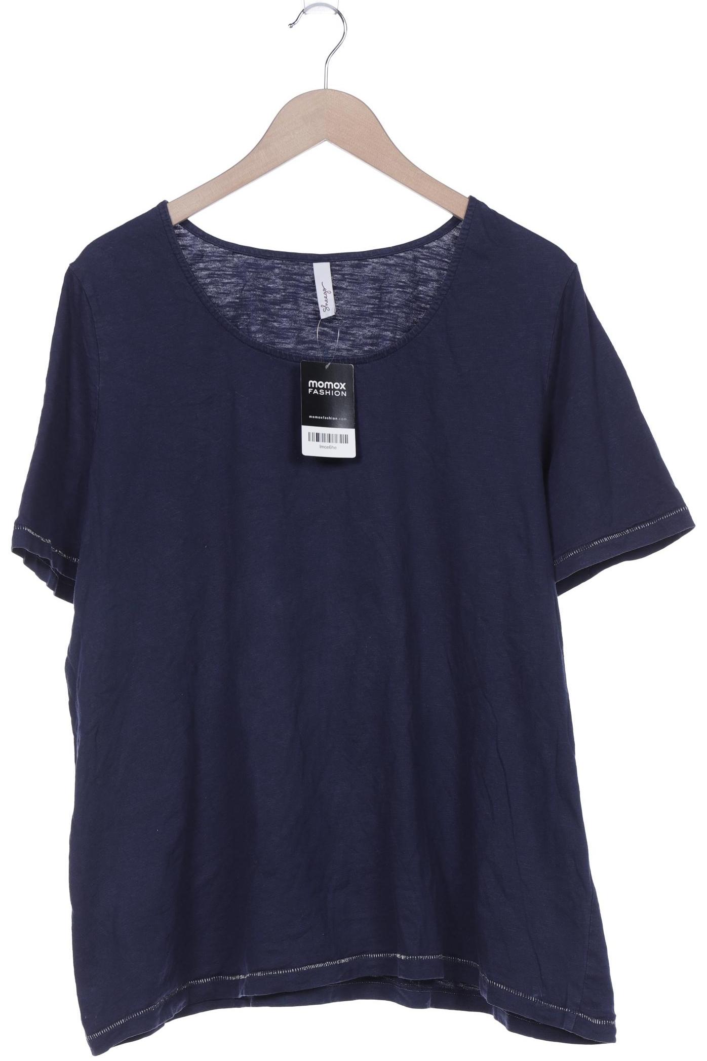 

sheego Damen T-Shirt, marineblau, Gr. 48