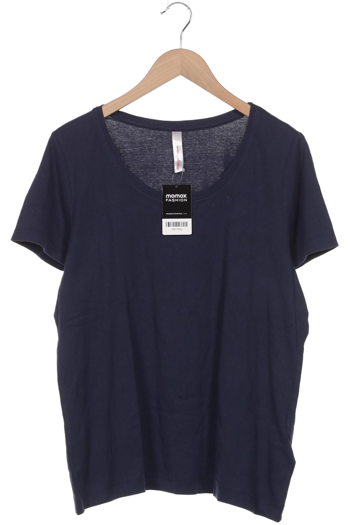 

sheego Damen T-Shirt, marineblau, Gr. 44