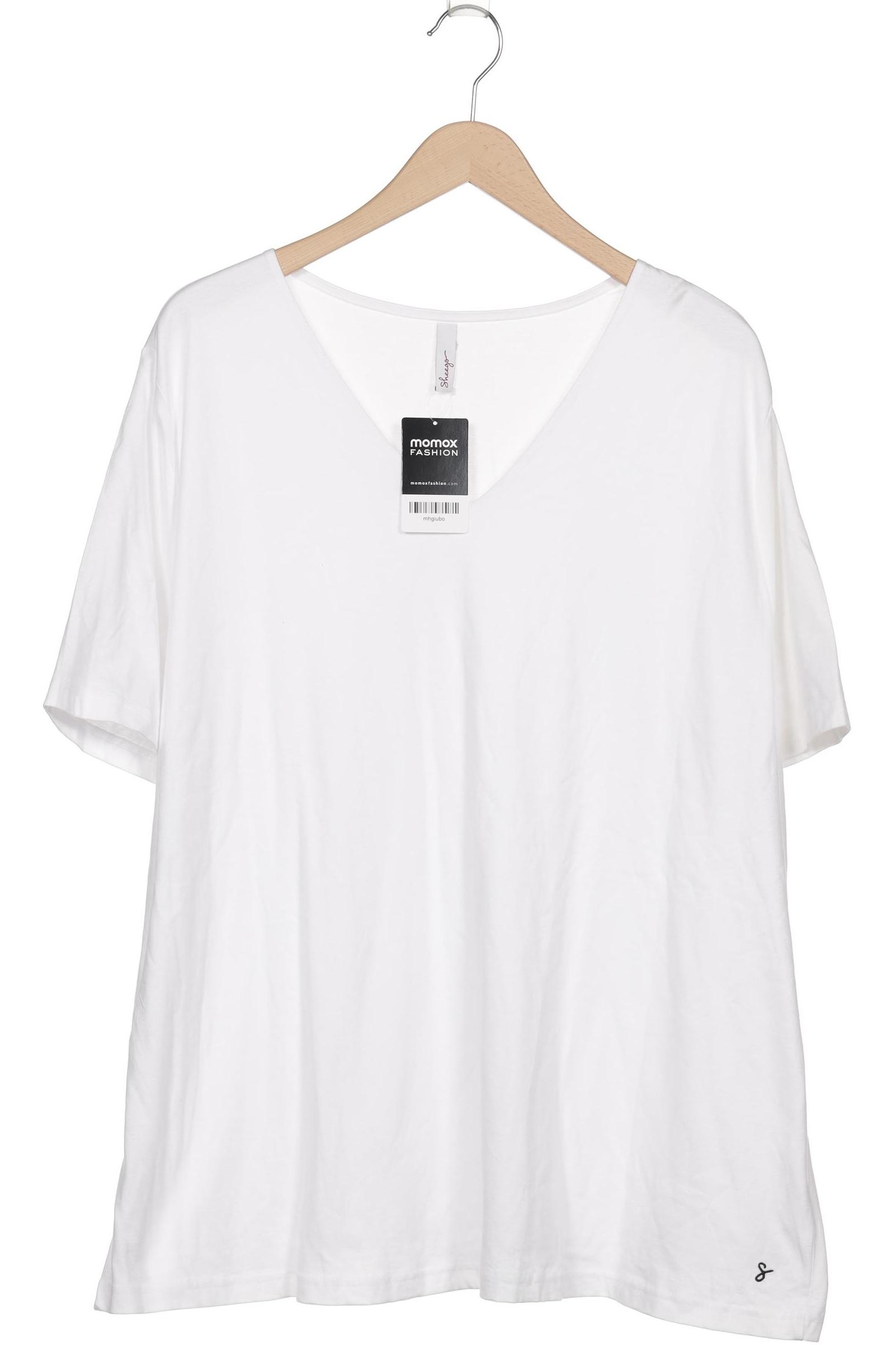 

sheego Damen T-Shirt, weiß, Gr. 52