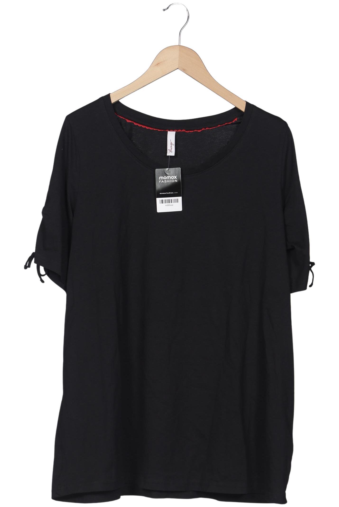 

sheego Damen T-Shirt, schwarz, Gr. 44