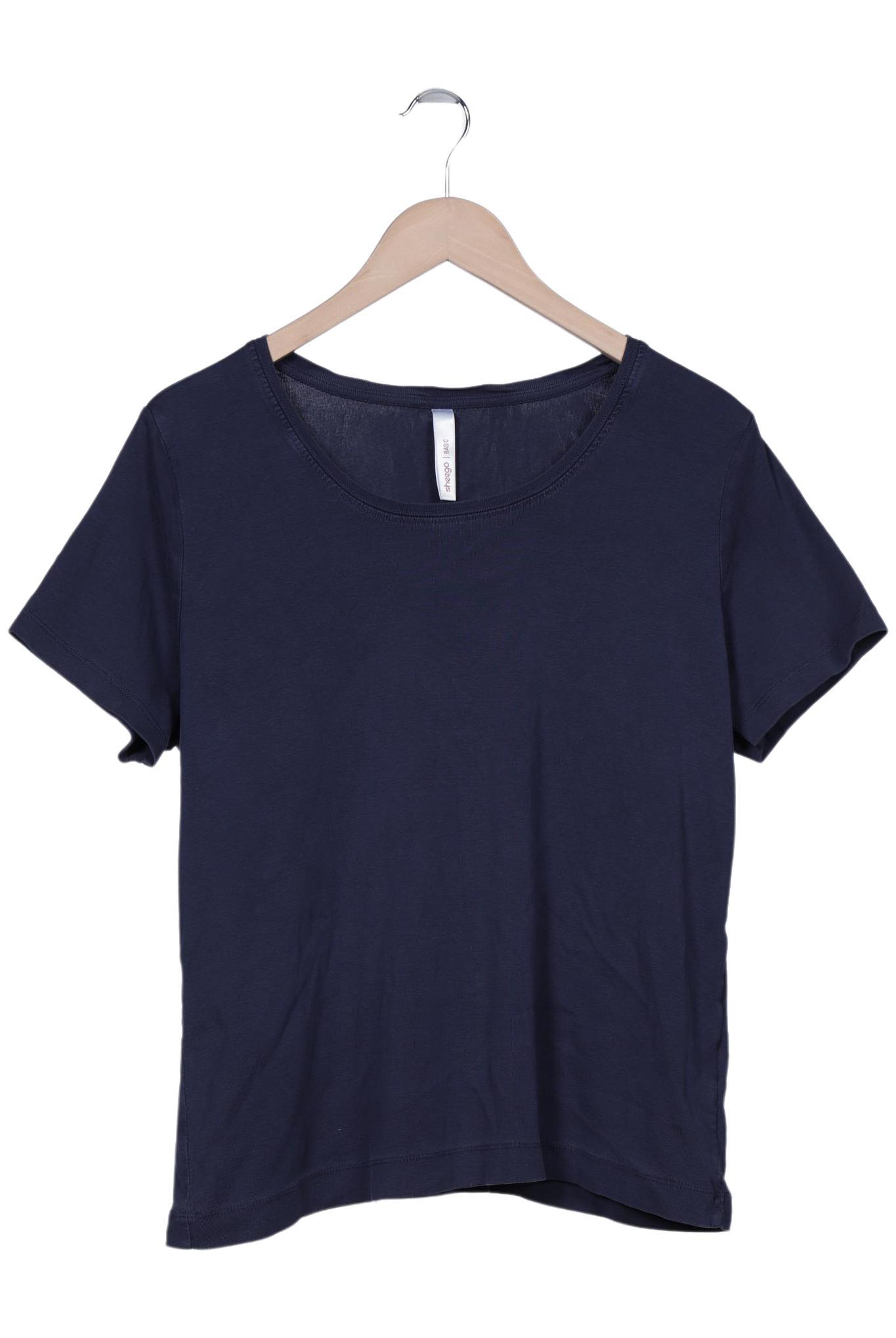 

sheego Damen T-Shirt, marineblau, Gr. 44