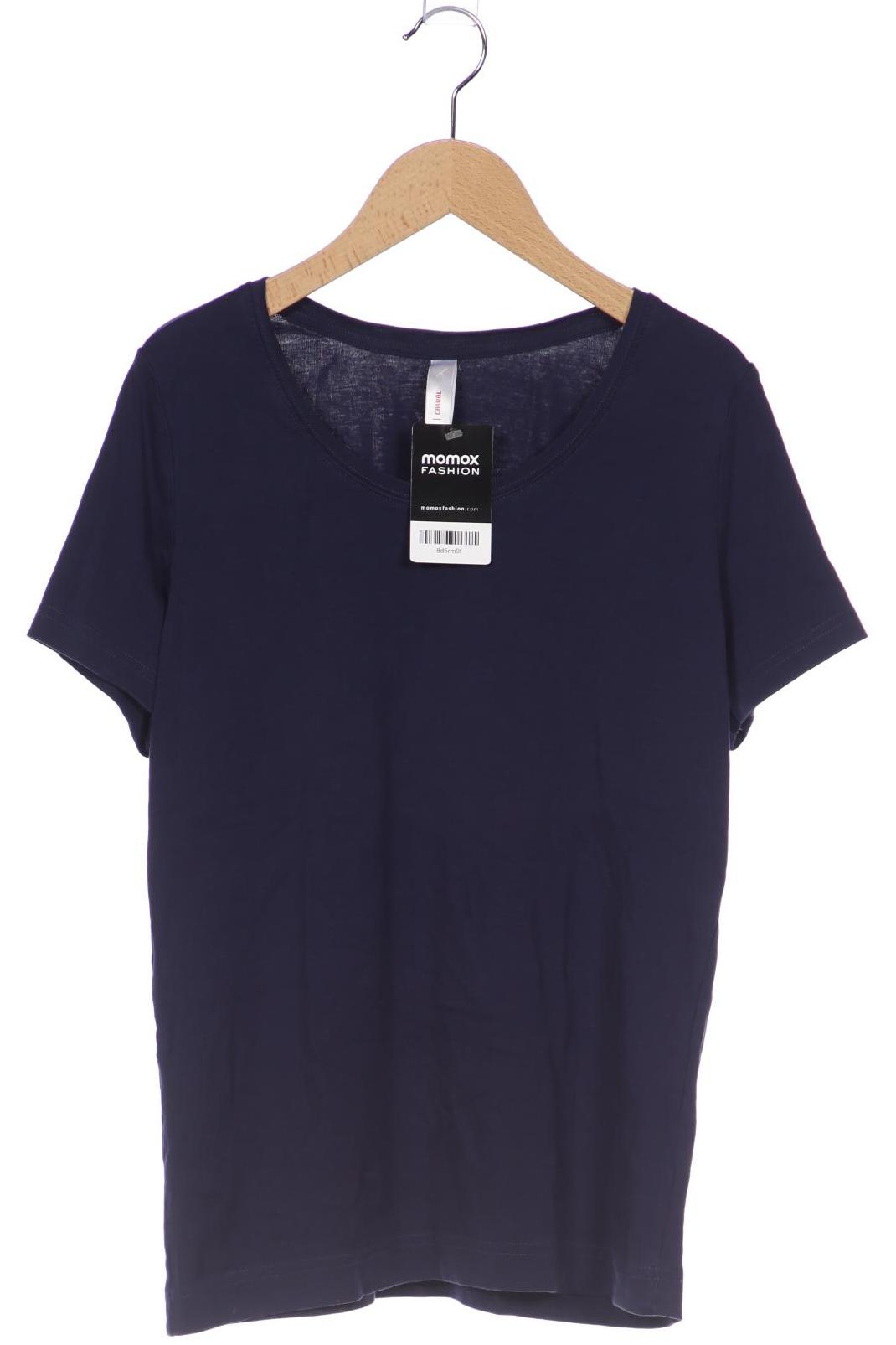 

sheego Damen T-Shirt, marineblau, Gr. 40