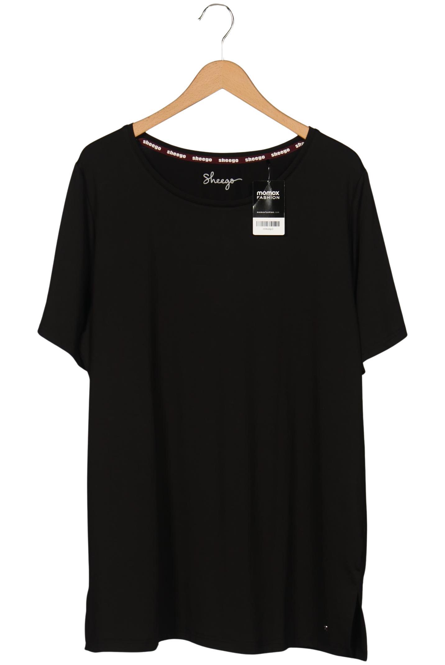 

sheego Damen T-Shirt, schwarz, Gr. 48