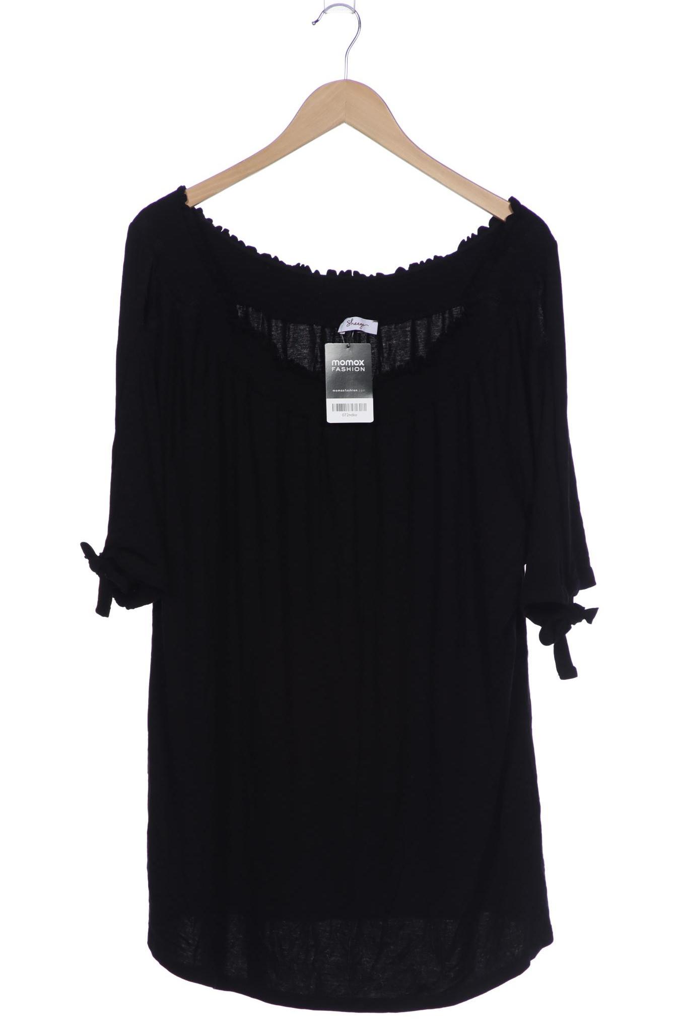 

sheego Damen T-Shirt, schwarz, Gr. 52