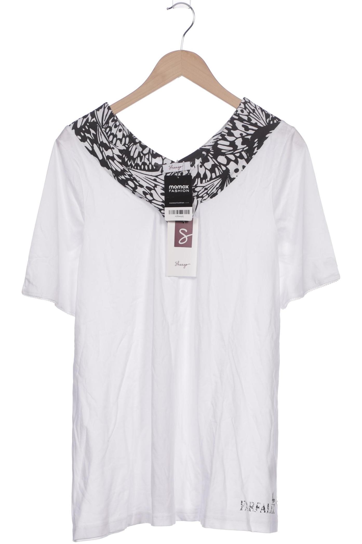

sheego Damen T-Shirt, weiß, Gr. 40