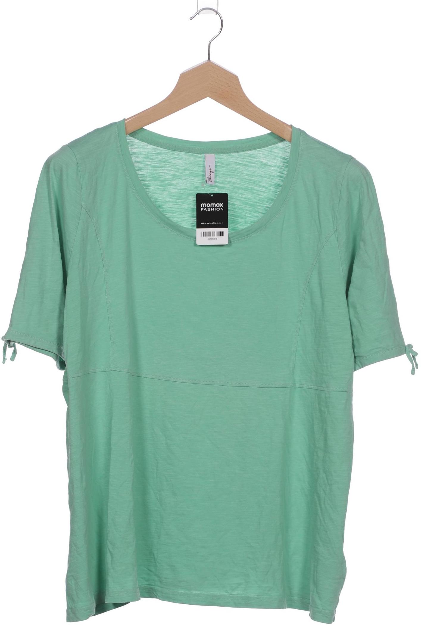 

sheego Damen T-Shirt, hellgrün, Gr. 48