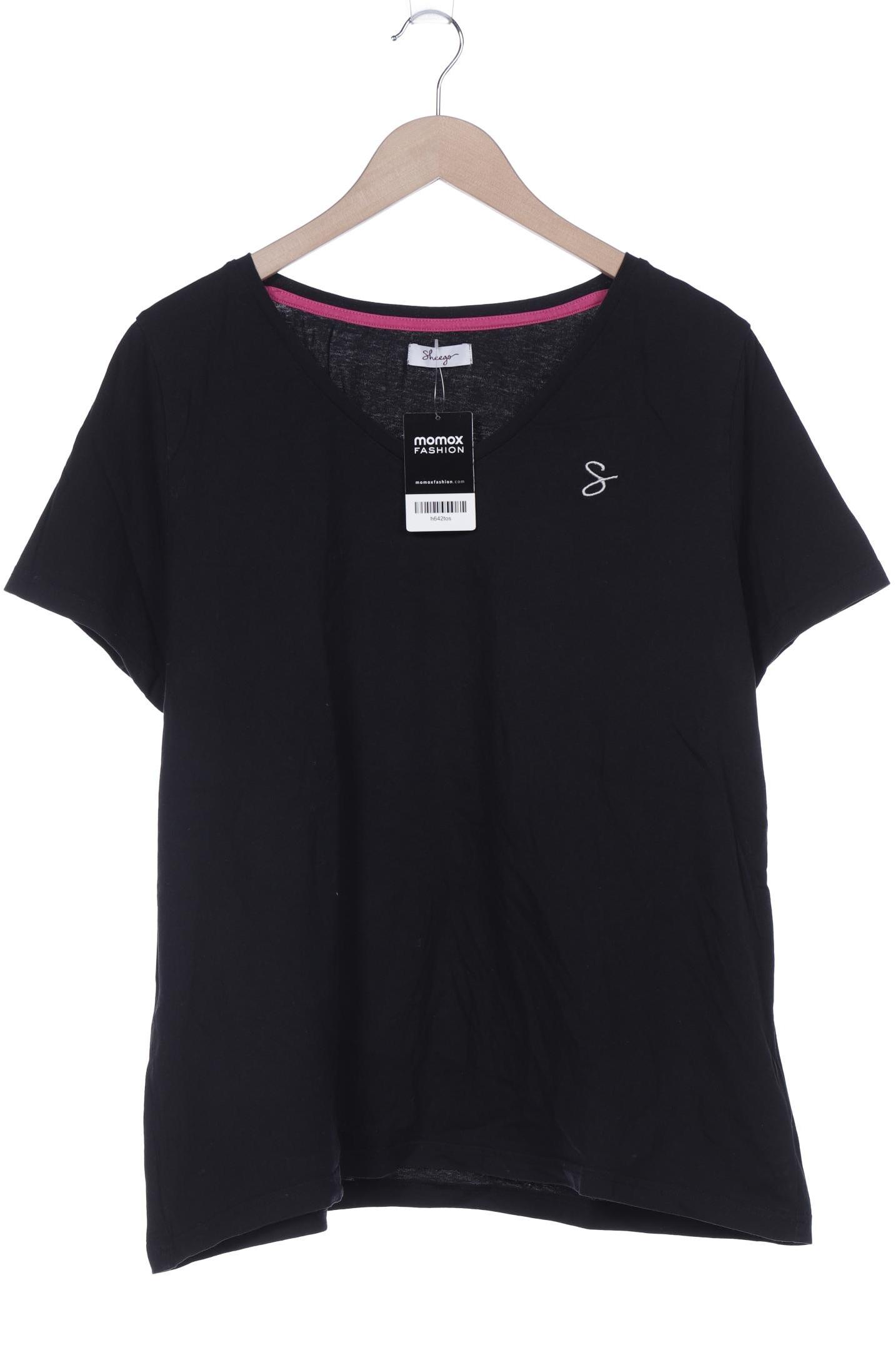 

sheego Damen T-Shirt, schwarz, Gr. 48