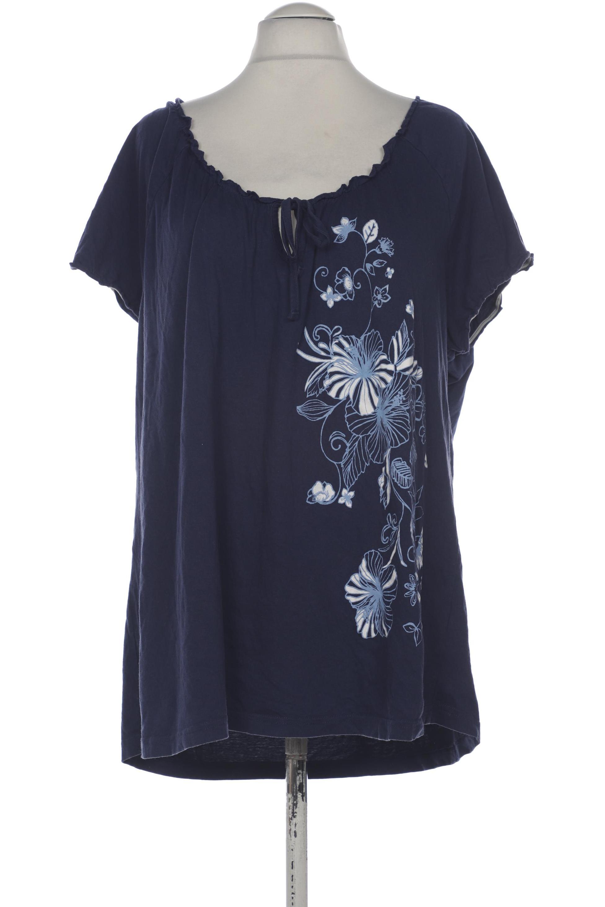 

sheego Damen T-Shirt, marineblau, Gr. 52